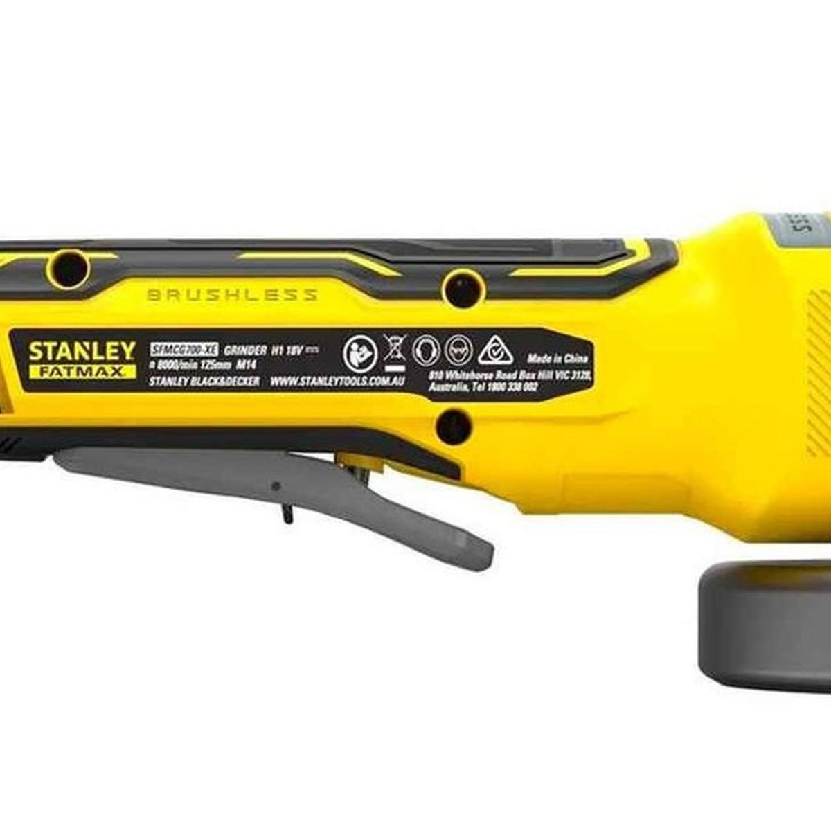 STANLEY - Esmeril Angular 4 1/2" - 5" 20 V 8000 Rpm Fatmax Baretool SBG700-B2