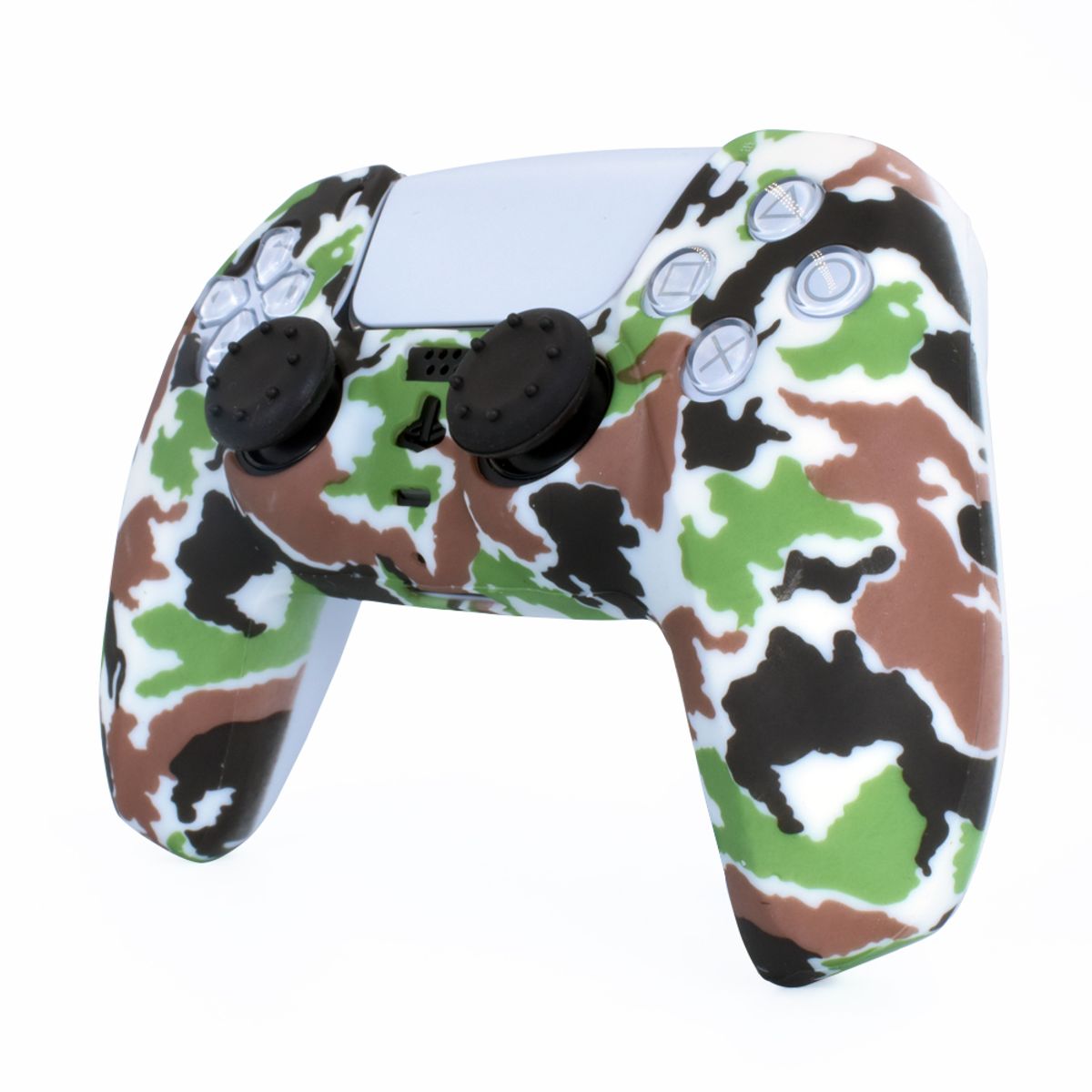 GENERICO - Funda de Silicona para mando de PS5 - Camuflaje militar claro