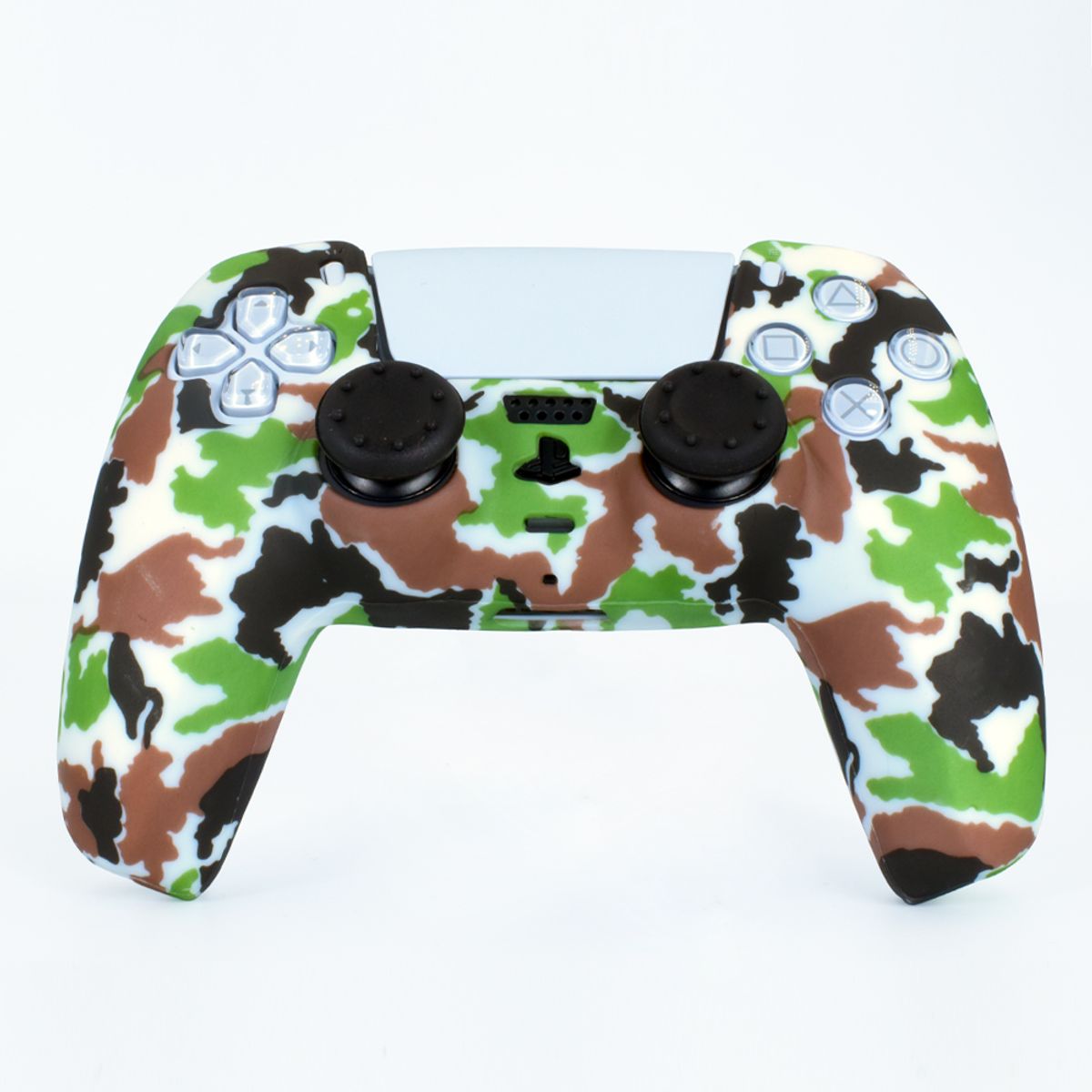 GENERICO - Funda de Silicona para mando de PS5 - Camuflaje militar claro