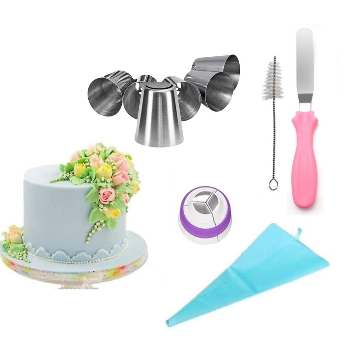 GENERICO - Boquillas Rusas Para Repostería Set De 12 Piezas De Acero