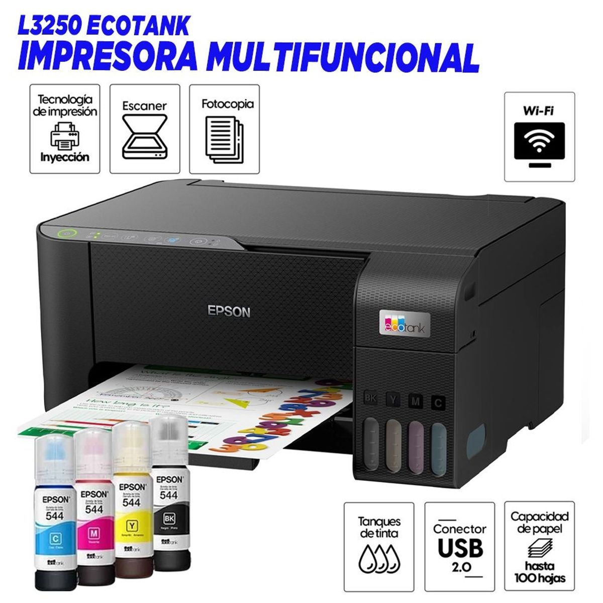 EPSON - IMPRESORA EPSON L3250 ECOTANK MULTIFUNCIONAL WIFI