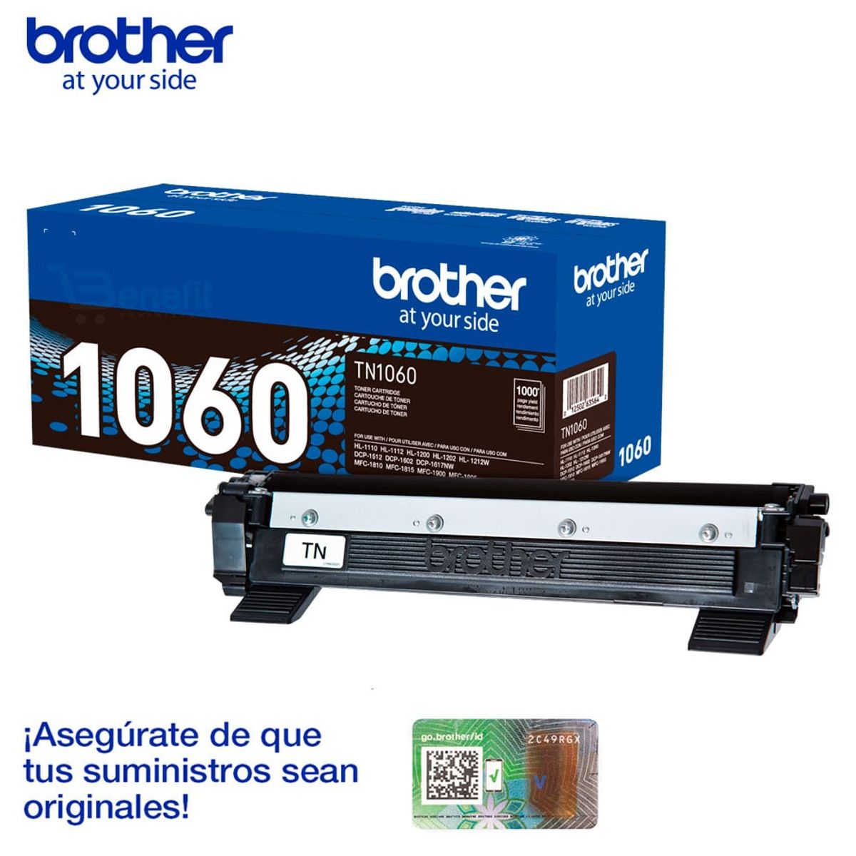BROTHER - Tóner brother tn-1060 rendimiento 1,000 paginas
