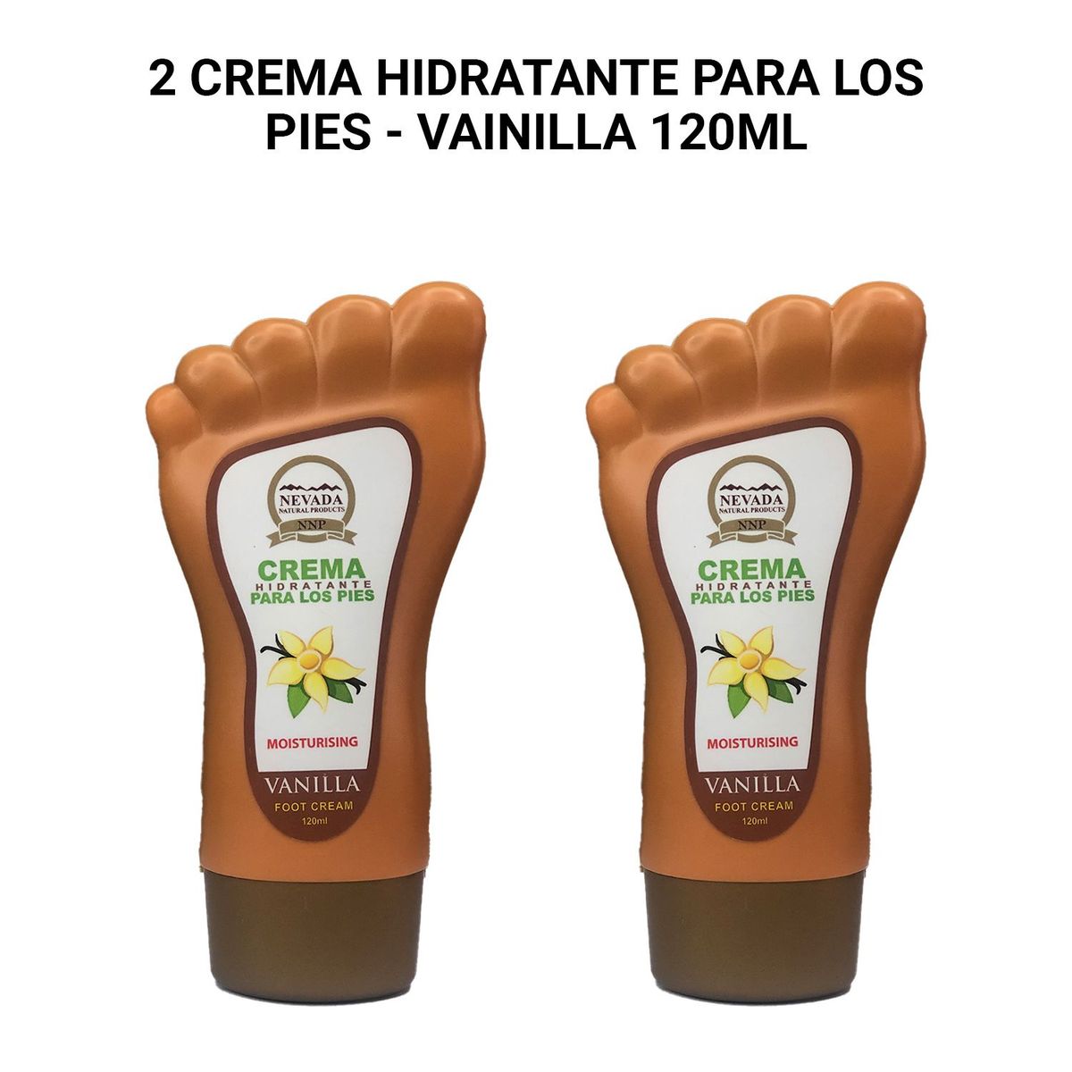 GENERICO - 2 Crema Hidratante para los pies- Vainilla Nevada Natural Products