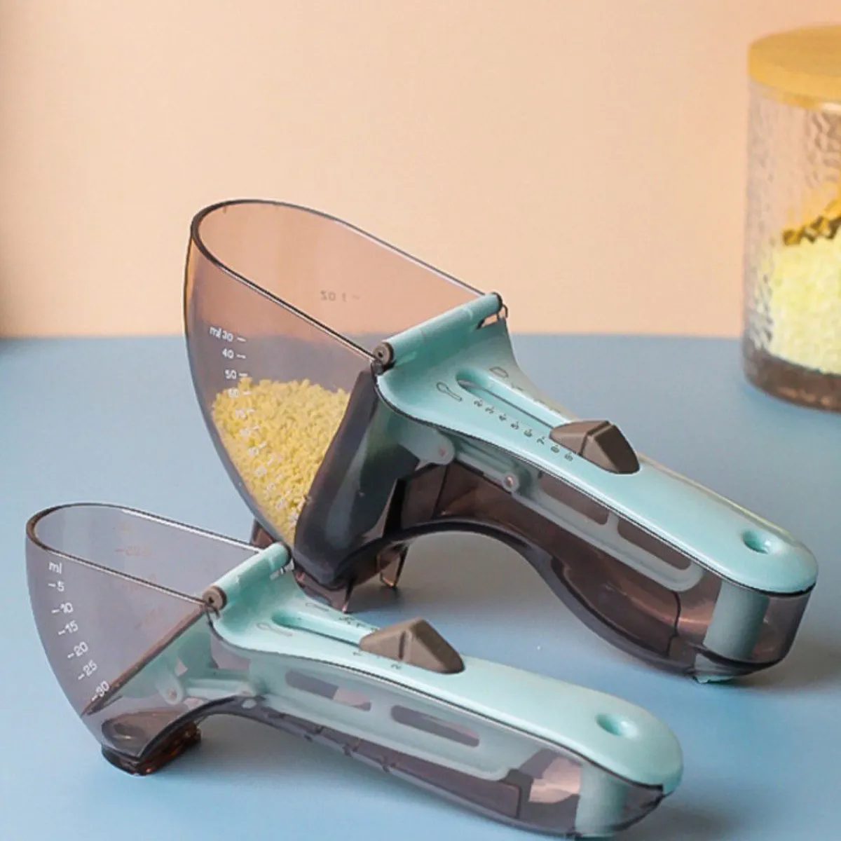 GENERICO - Cucharas Medidoras Regulables Set De 2 Pcs Para Repostería