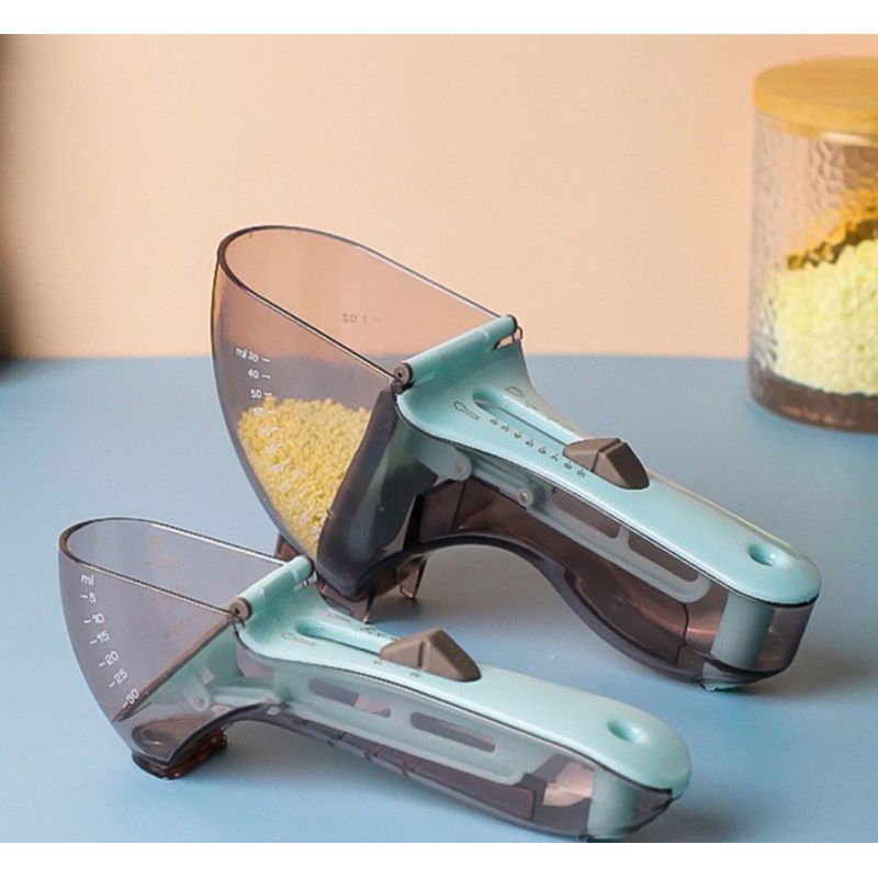 GENERICO - Cucharas Medidoras Regulables Set De 2 Pcs Para Repostería