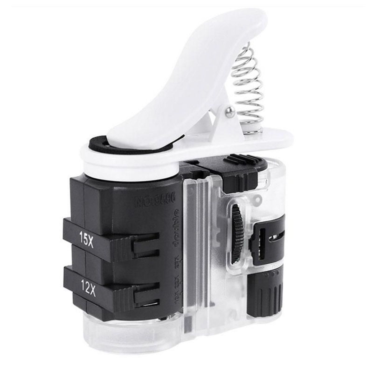 GENERICO - Lupa Microscopio Para Celular 27x Con Luz Led Y Luz Uv