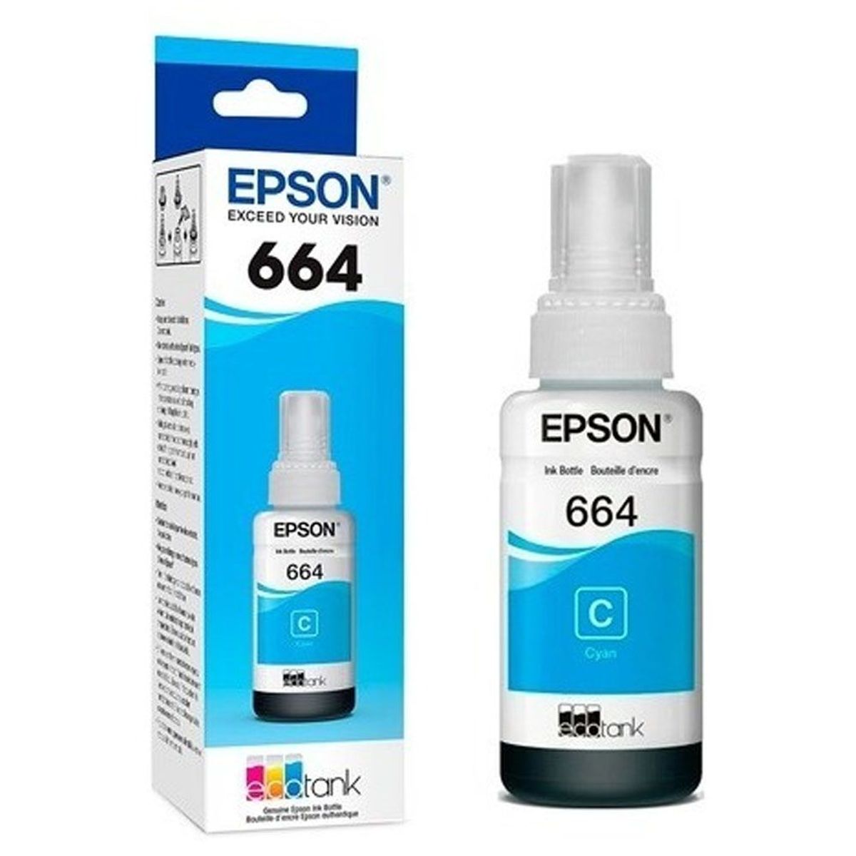 EPSON - Tinta Impresora T664220 Epson 664 - Cian