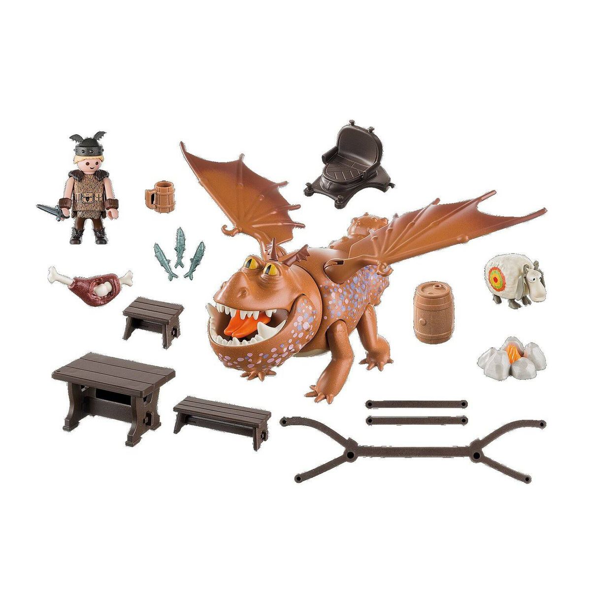 PLAYMOBIL - Playmobil Dragón Albóndiga y Patapez