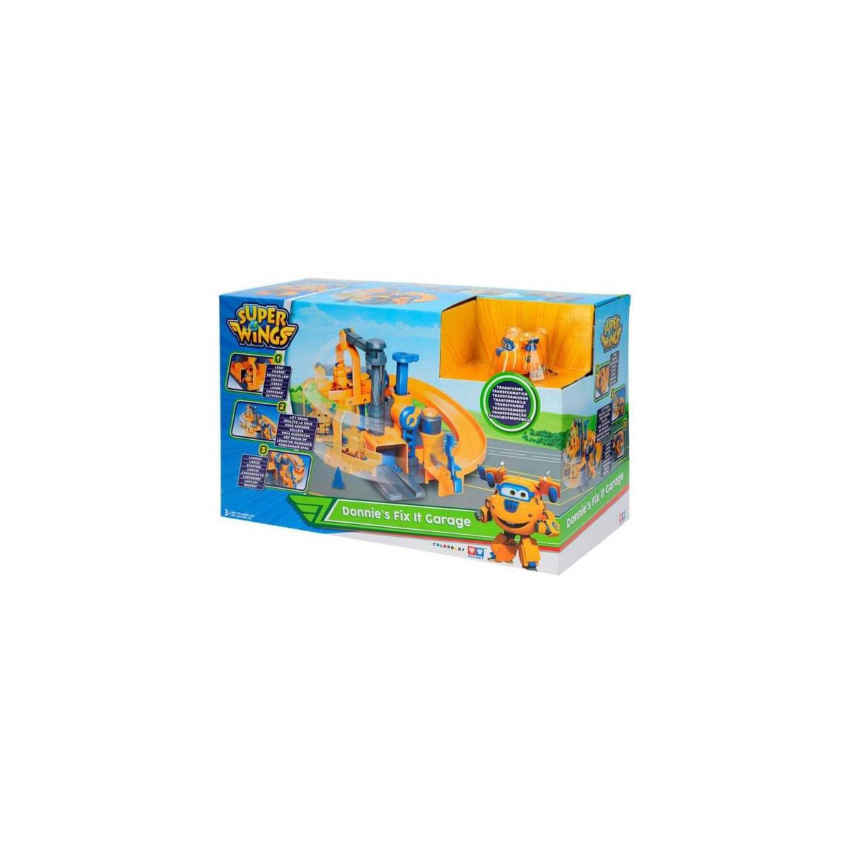 SUPER WINGS - Juguete de Acción Super Wings Playset Garage Donnie