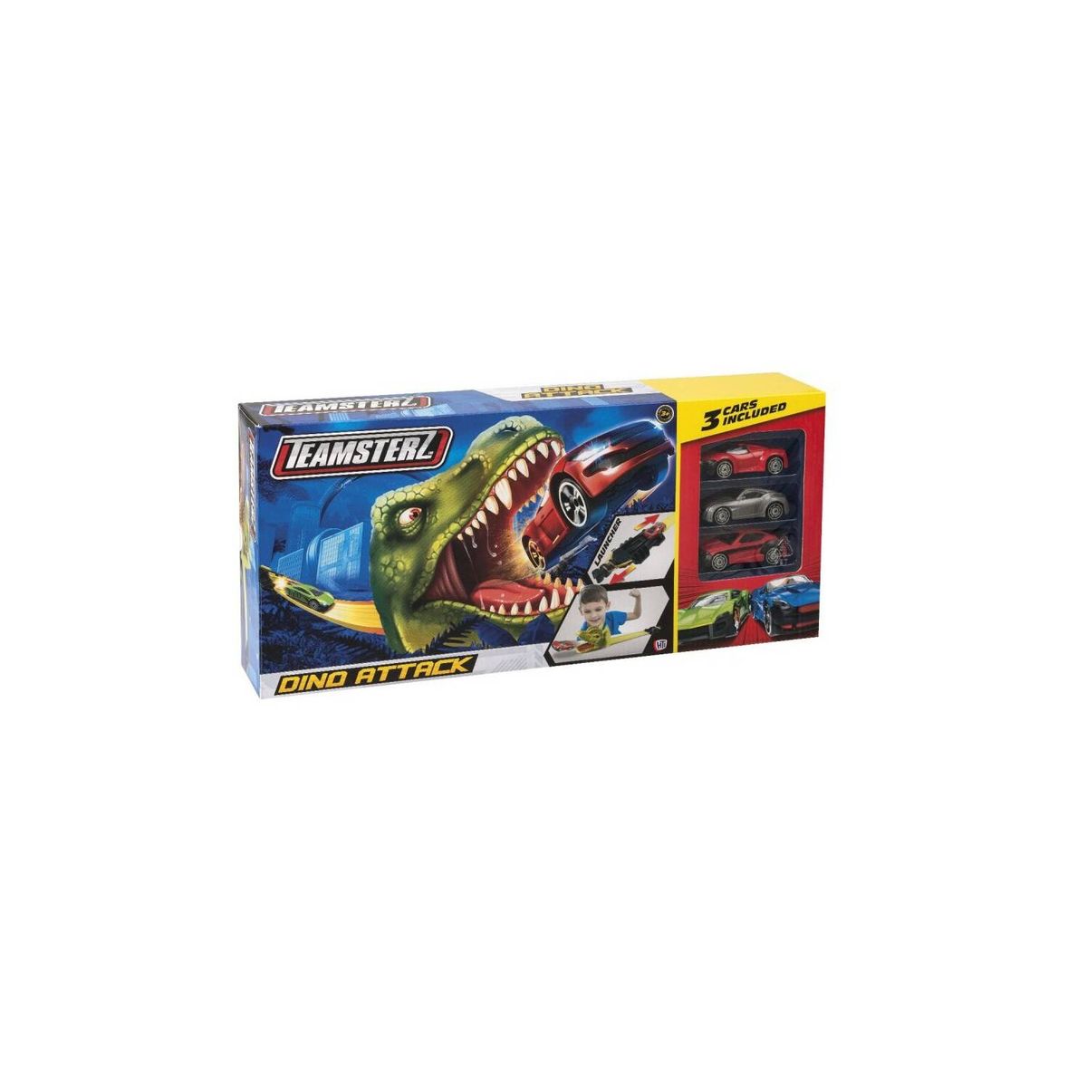 TEAMSTERZ - Lanzador ataque dinosaurio incl 2 autitos