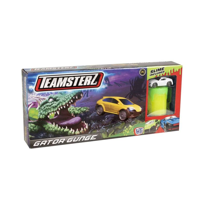 TEAMSTERZ - Juguete Pista con Lanzador Slime + Autito Teamsterz