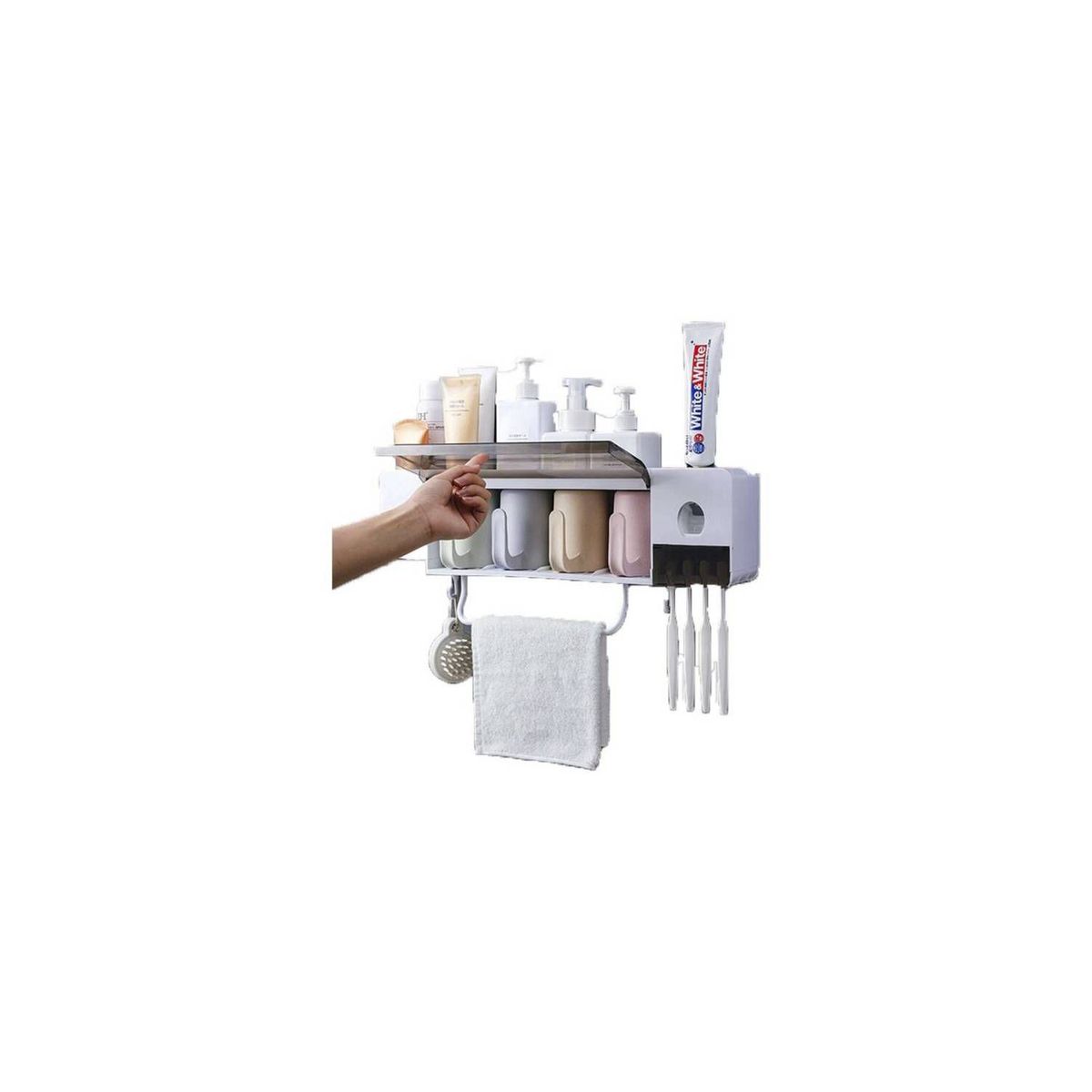 GENERICO - Multifuncional repisa organizador baño cepillo