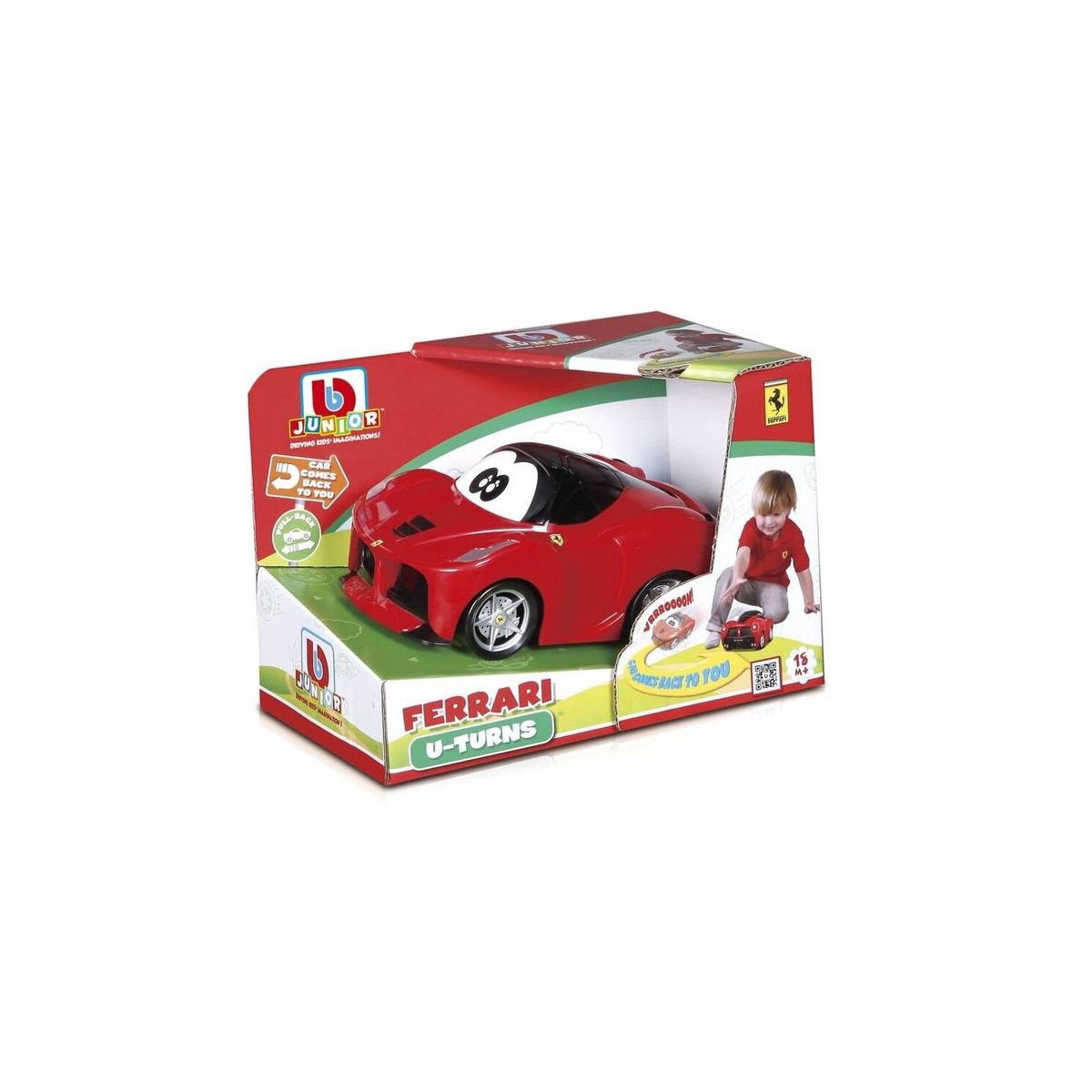 BB JUNIOR - Juguete de Bebé Auto Ferrari Vueltas en U