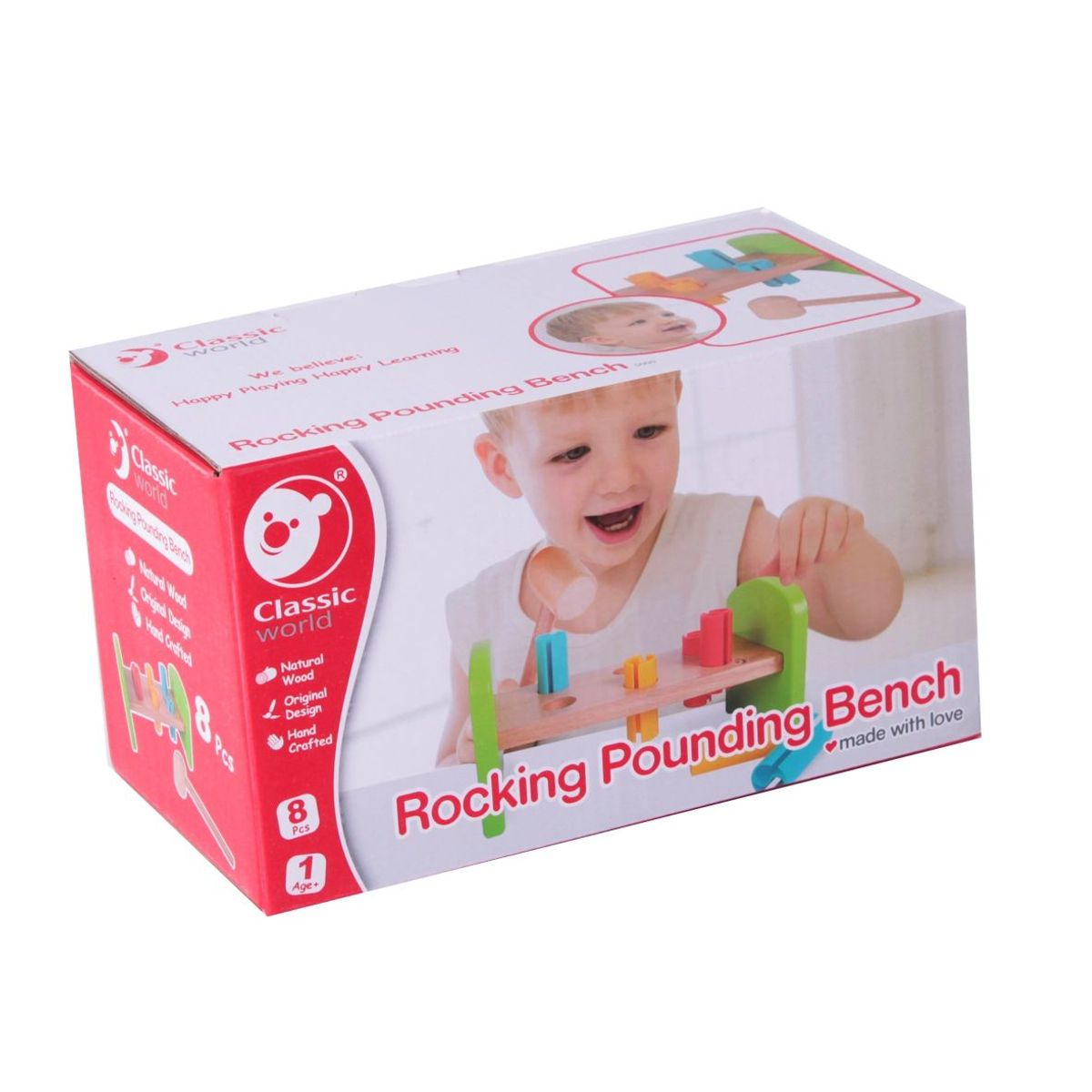 CLASSIC WORLD - Juguete de Bebé Base Para Encajar y Golpear Taquitos