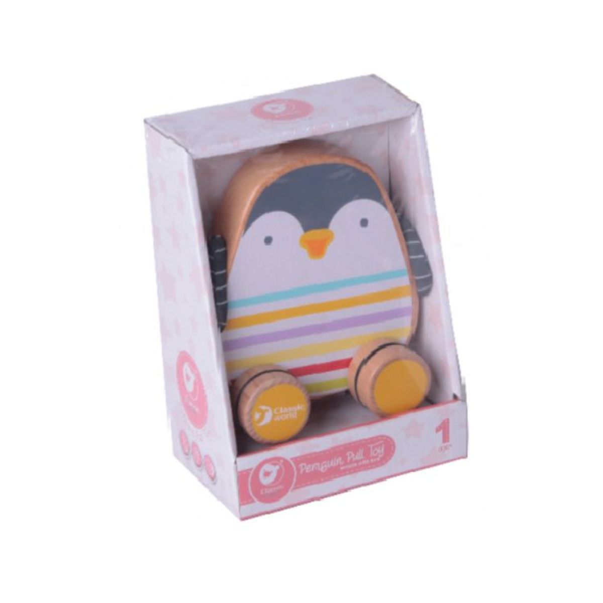 CLASSIC WORLD - Juguete de Bebé Pinguinito Para Jalar