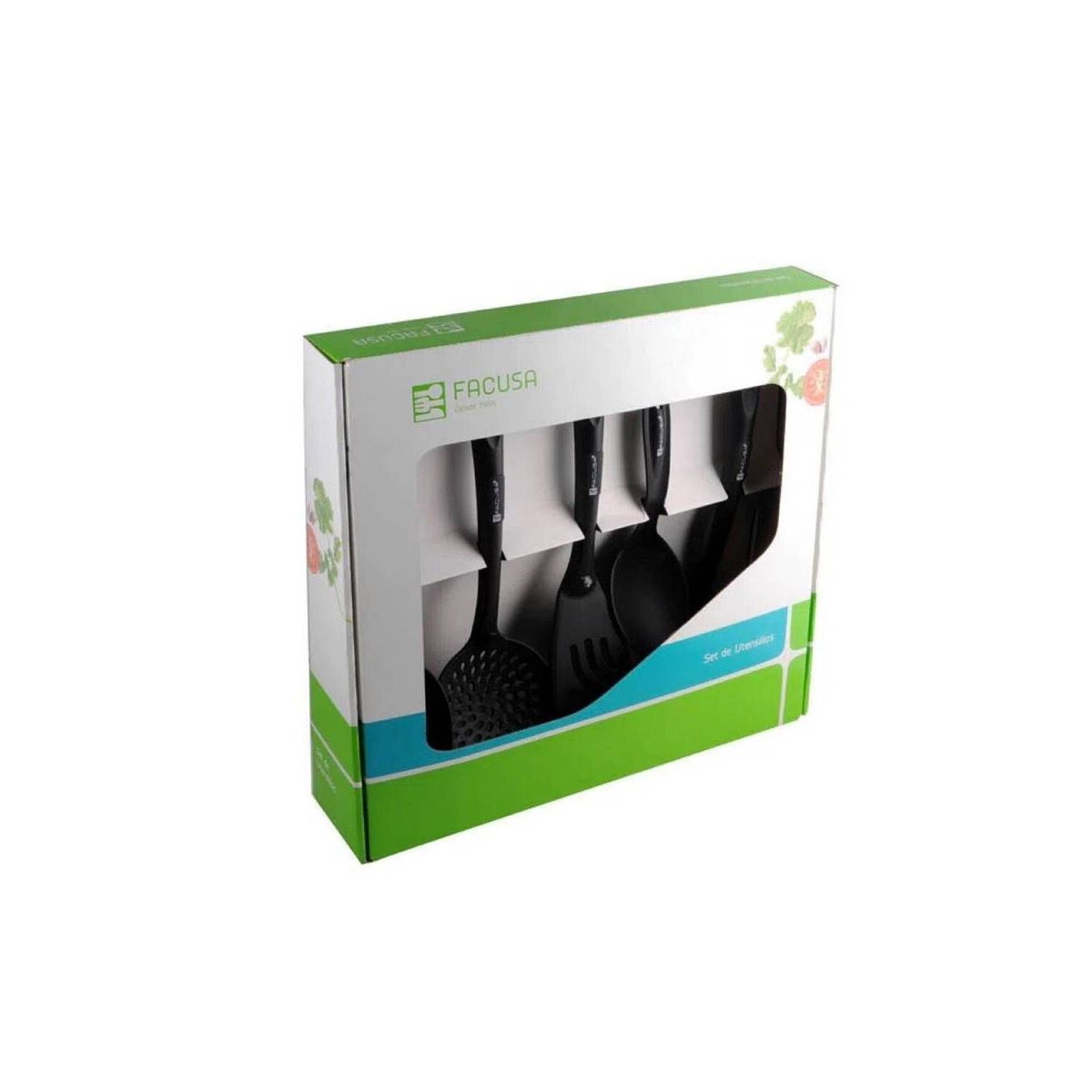 FACUSA - Set de utensilio facusa x 5 piezas nylon