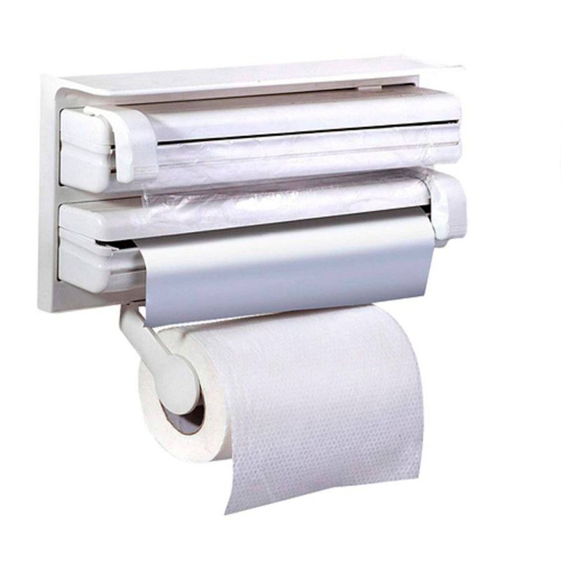 GENERICO - Dispensador de papel toalla 3 en 1 aluminio