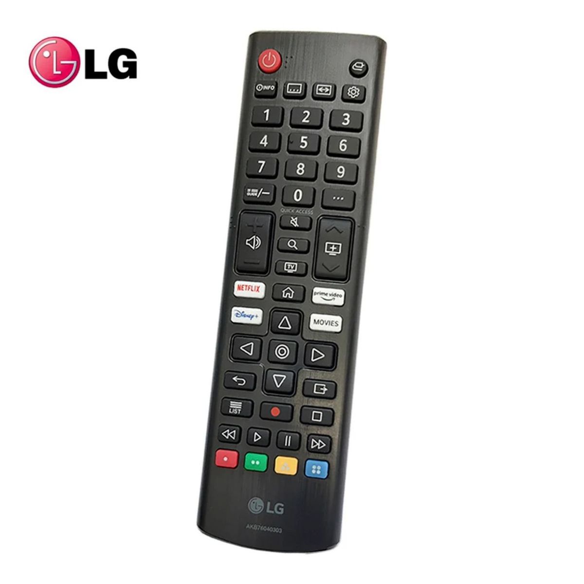 LG - CONTROL REMOTO LG ORIGINAL AKB PARA SMART TV NANO OLED THINQ 4K