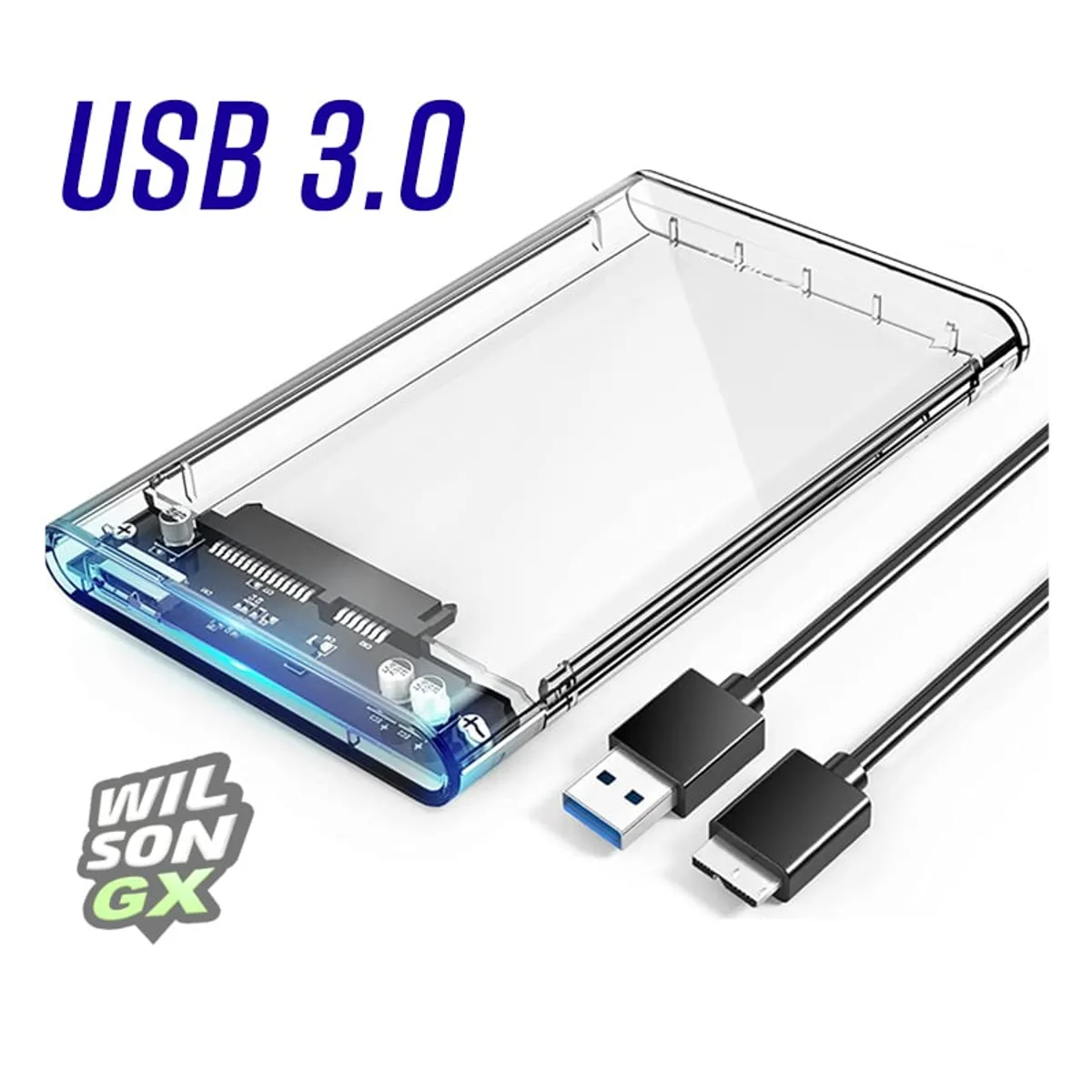 SEISA - Case disco duro externo usb 3.0 adaptador laptop sata 2.5
