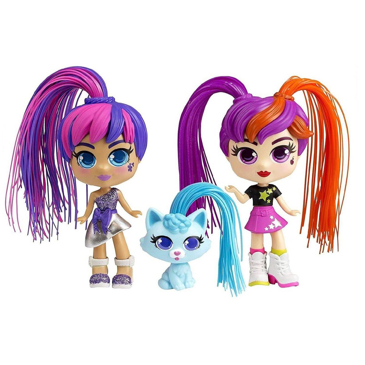 CURLI GIRLS - Juguete Muñeca Set Pop Star Curli Girls + Mascota