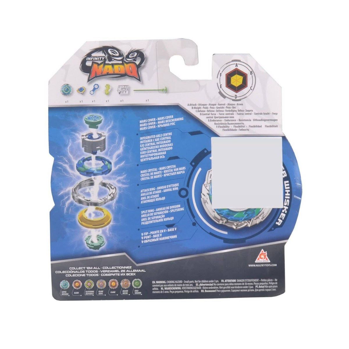 INFINITY NADO - Juguete Trompo de Batalla Acrobacias Super Whisker