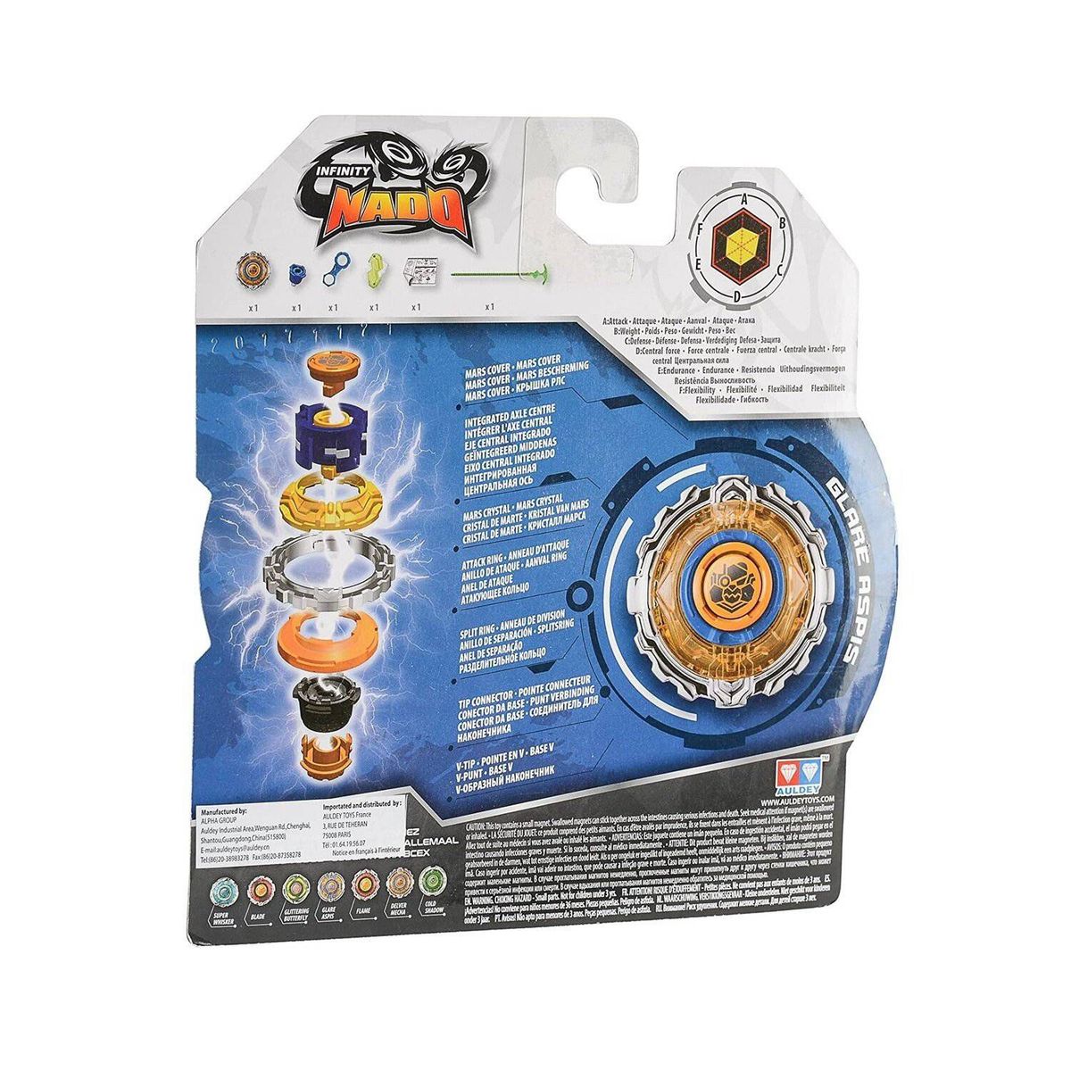 INFINITY NADO - Juguete Trompo de Batalla Acrobacias Delver Mecha