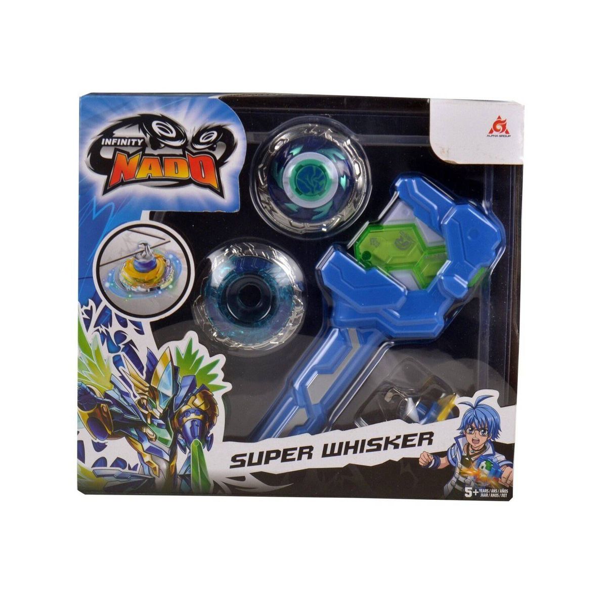 INFINITY NADO - Juguete Trompo de Batalla Anillo de Metal Super Wisker