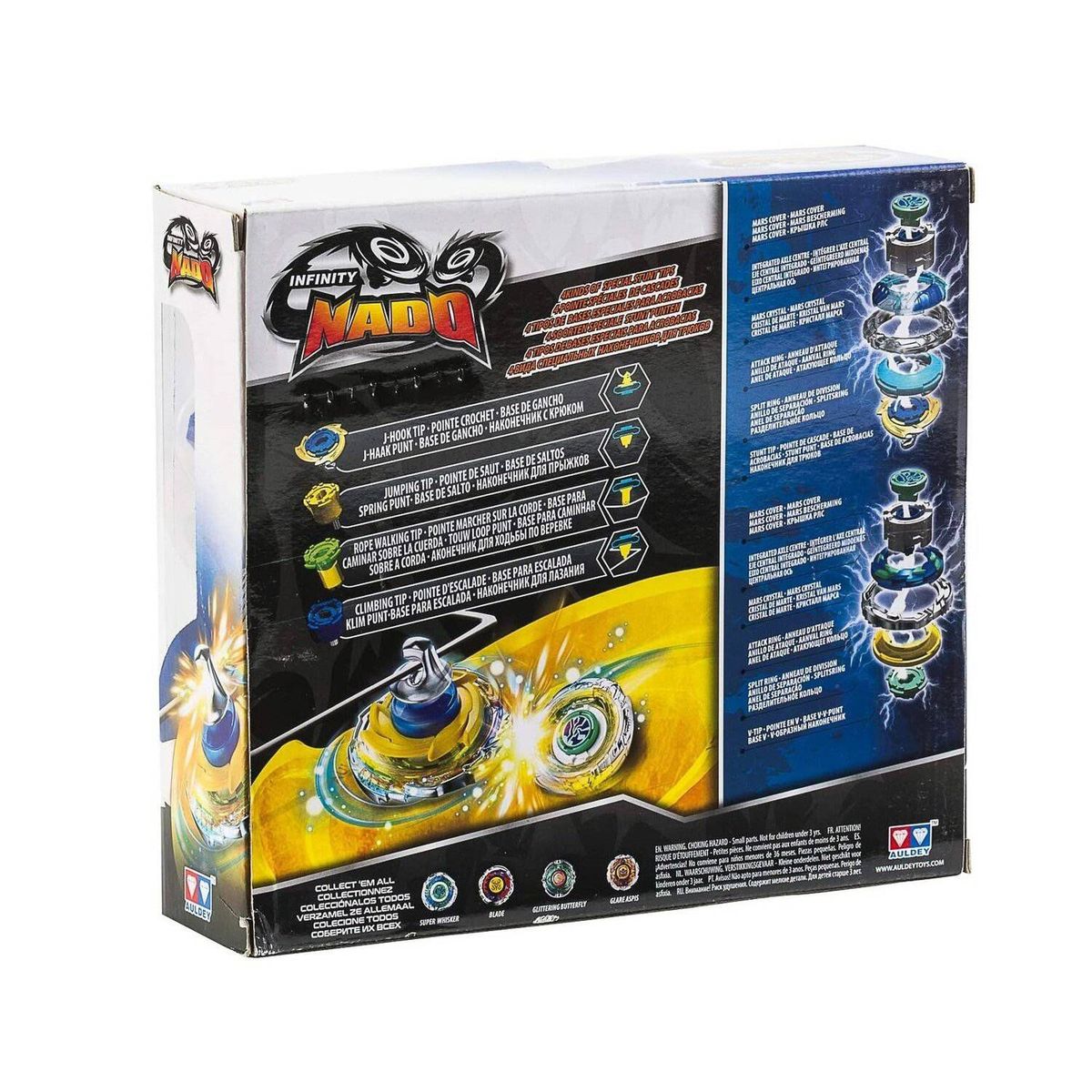 INFINITY NADO - Juguete Trompo de Batalla Anillo de Metal Super Wisker