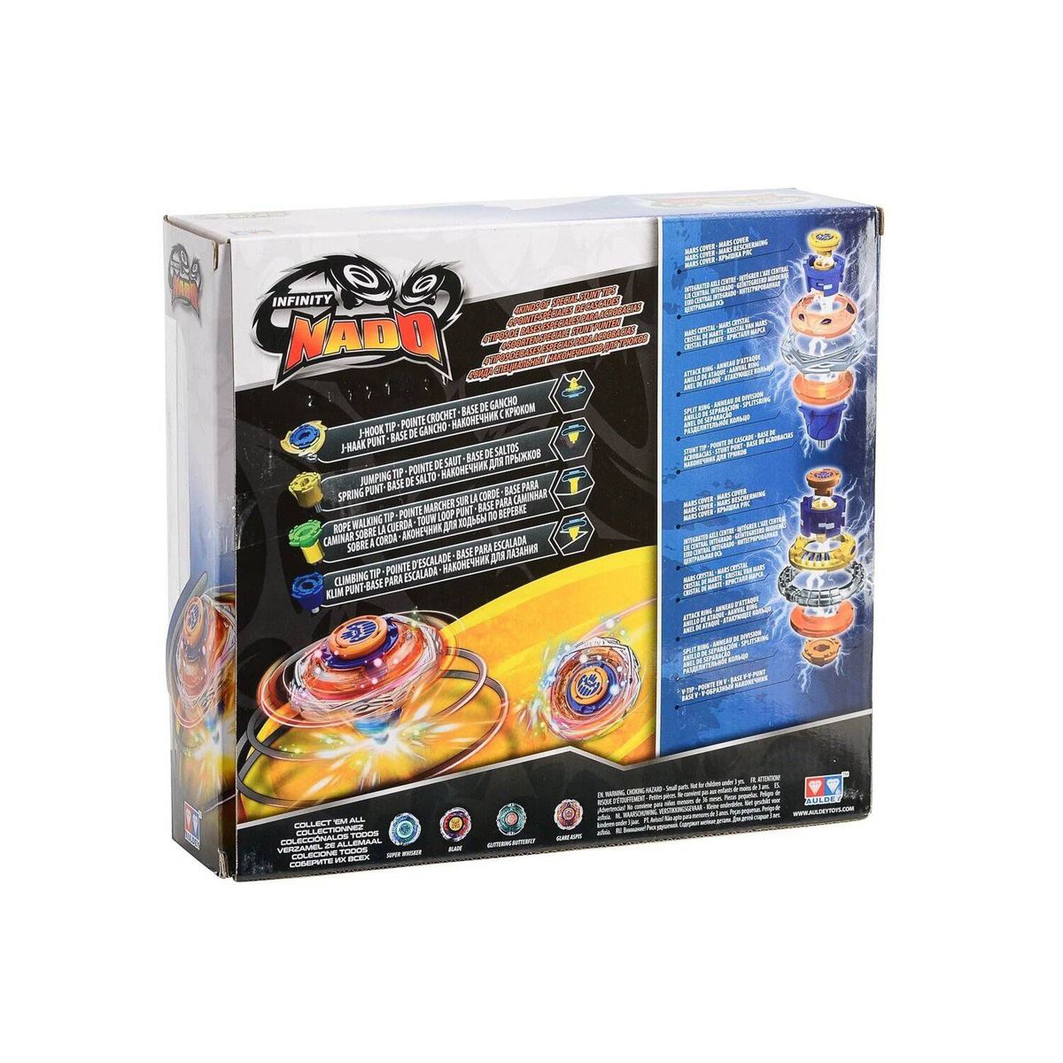 INFINITY NADO - Juguete Trompo de Batalla Anillo Metal Glare Aspis