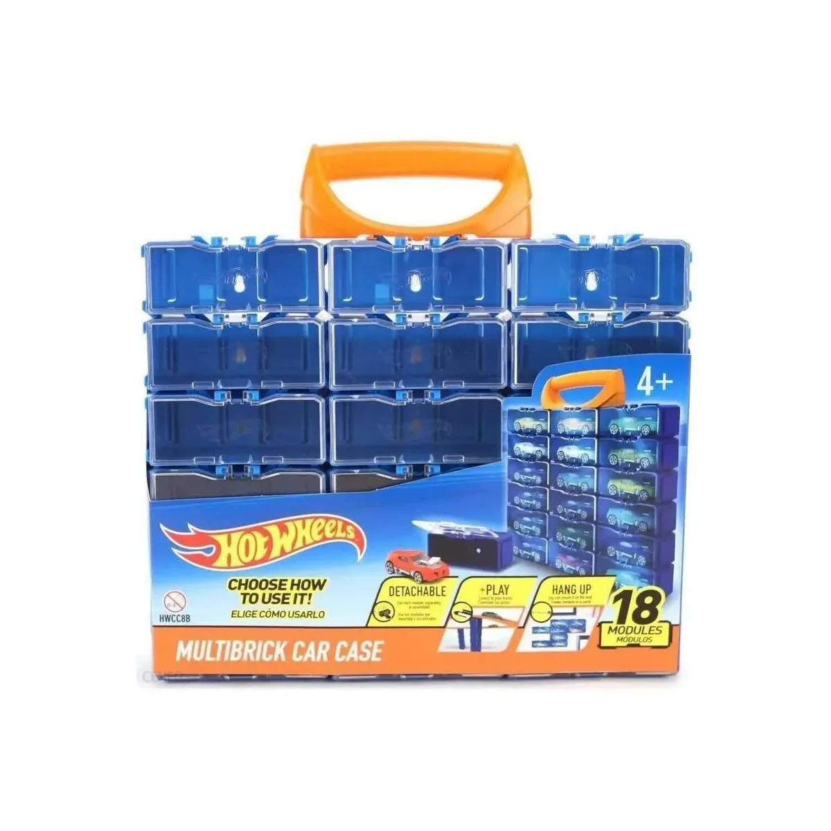 HOT WHEELS - HOT WHEELS Car Case Multimodular por 18 pcs