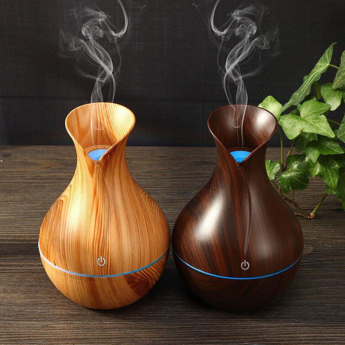 GENERICO - Humidificador difusor de aroma con luz led ultrasónico aromaterapia.
