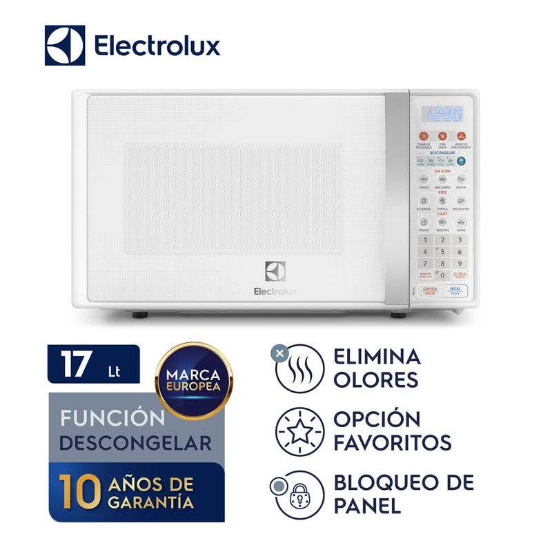 ELECTROLUX - Horno Microondas 17L Blanco Electrolux - EMDO17S2GSRUW