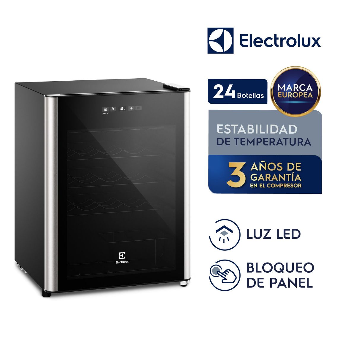 ELECTROLUX - Cava de Vinos Electrolux 24 Botellas ERWV24W2MWB