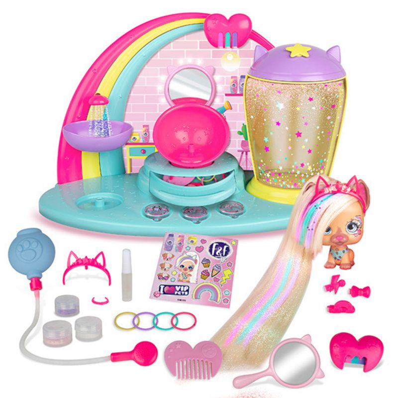 VIP PETS - Juguete Muñeca Vip Pets Salón de Belleza Fabio y Fabia