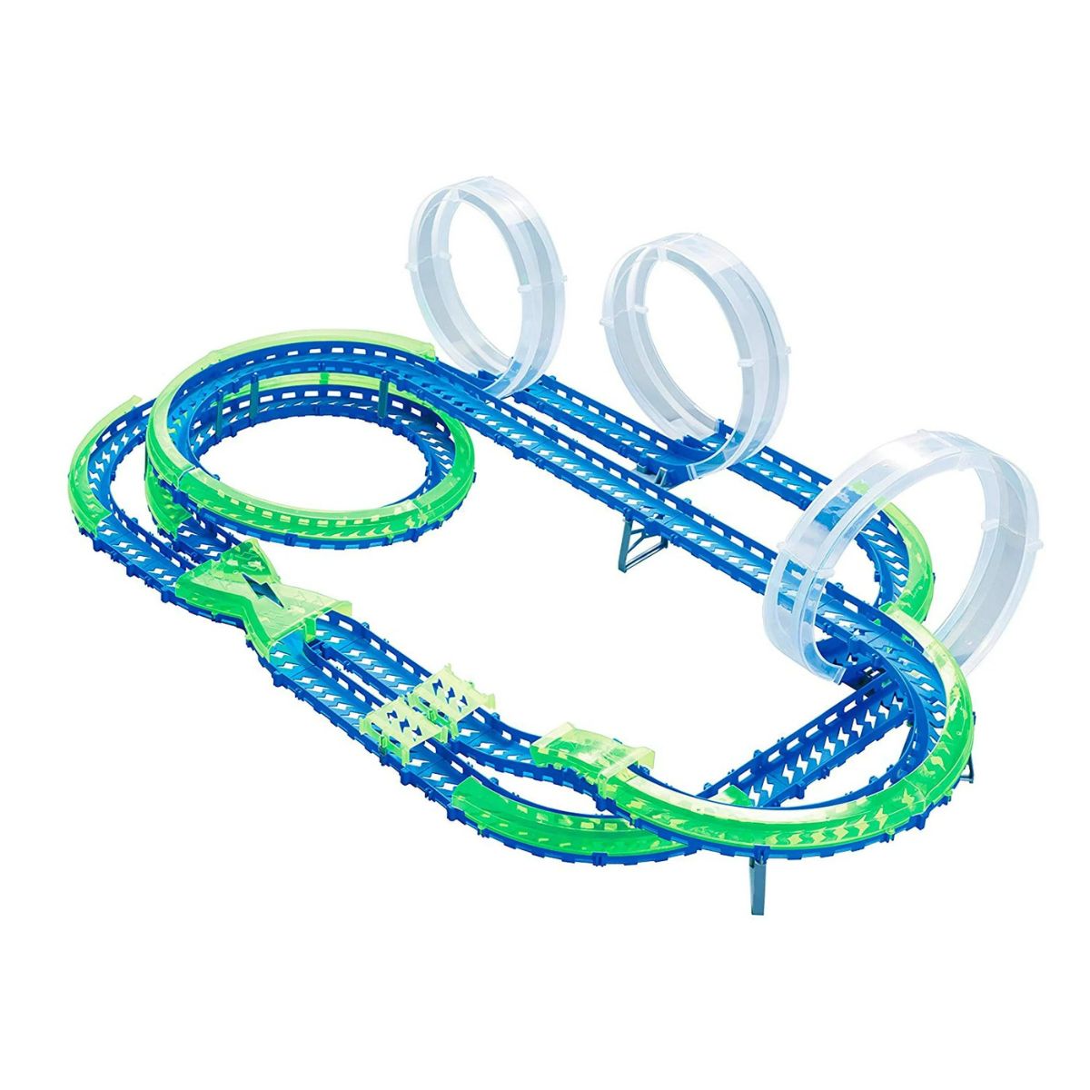 WAVE RACERS - Juguete Pista de Carrera Mega Match 3 Vueltas en Espiral