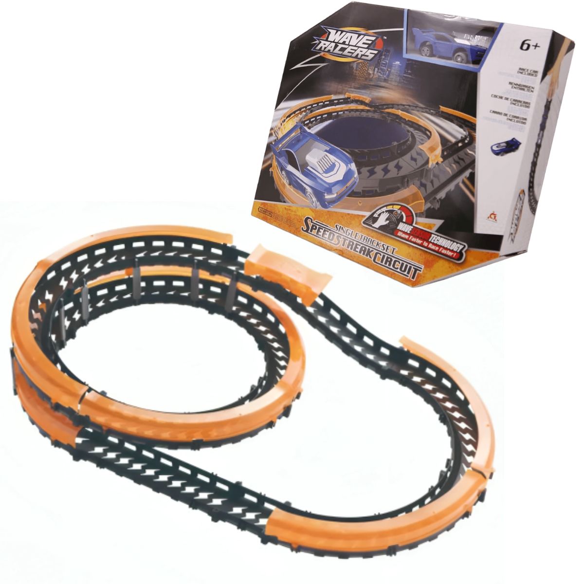WAVE RACERS - Juguete Pista de Carrera Circuito de Súper Velocidad