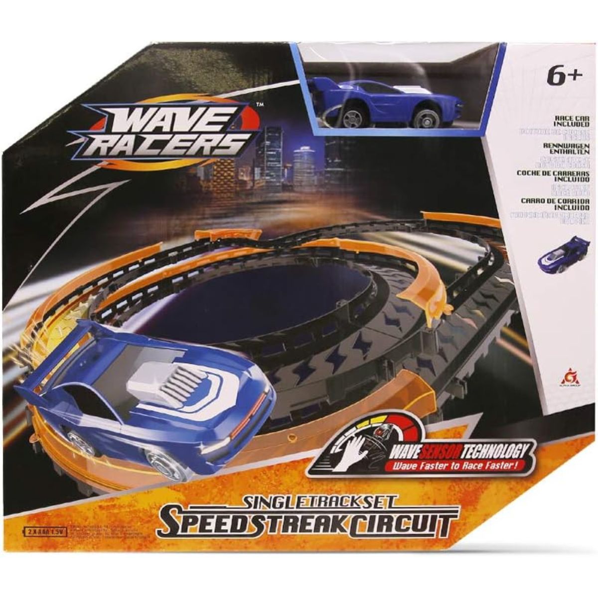 WAVE RACERS - Juguete Pista de Carrera Circuito de Súper Velocidad