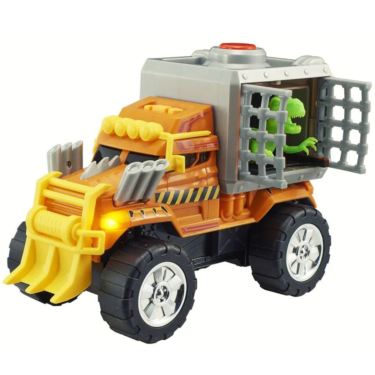 TEAMSTERZ - Juguete Carro Todoterreno Monstruo Escape Dino Naranja