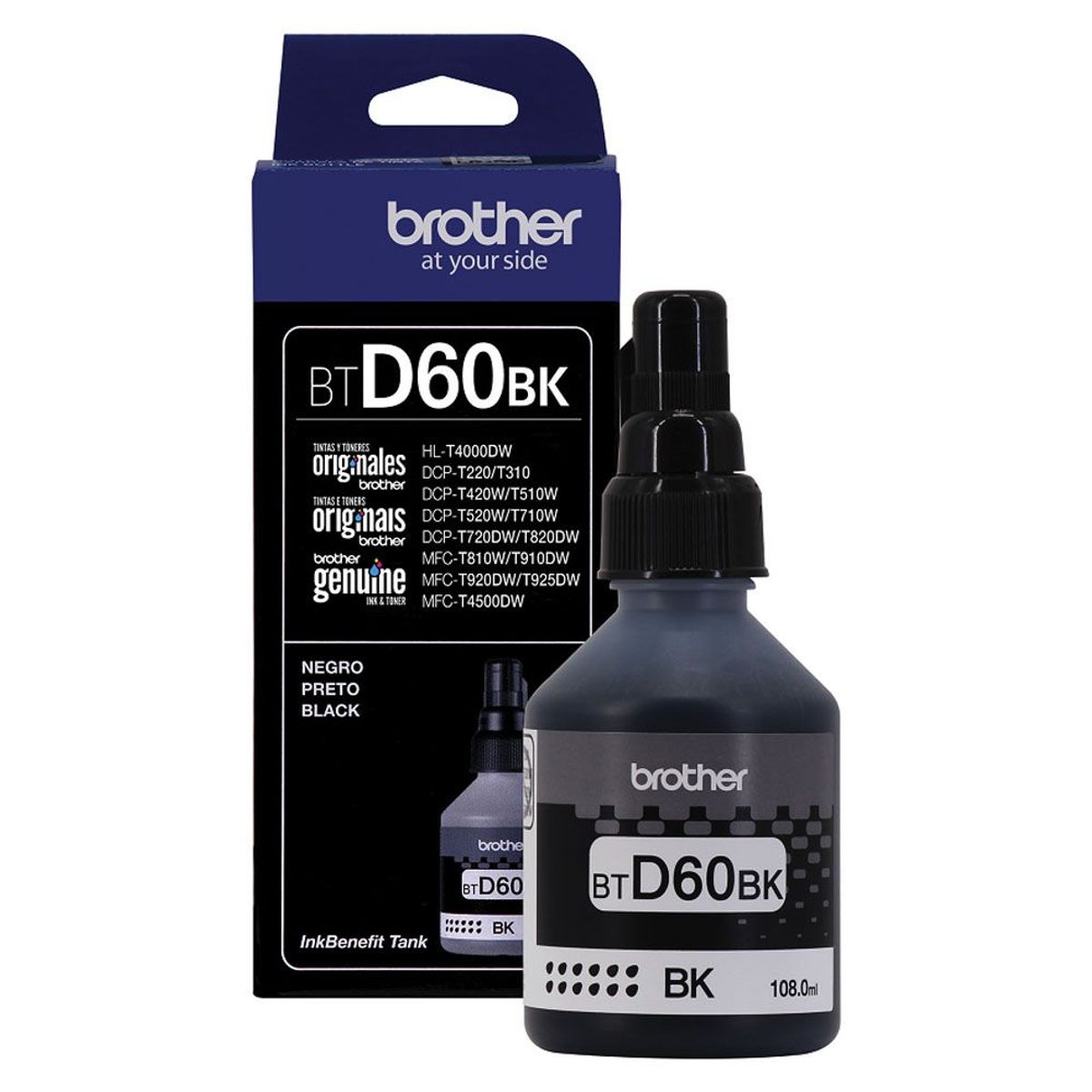 BROTHER - Botella de Tinta BTD60BK Negro