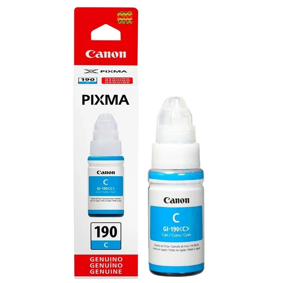CANON - Botella De Tinta Canon GI - 190 C Cian