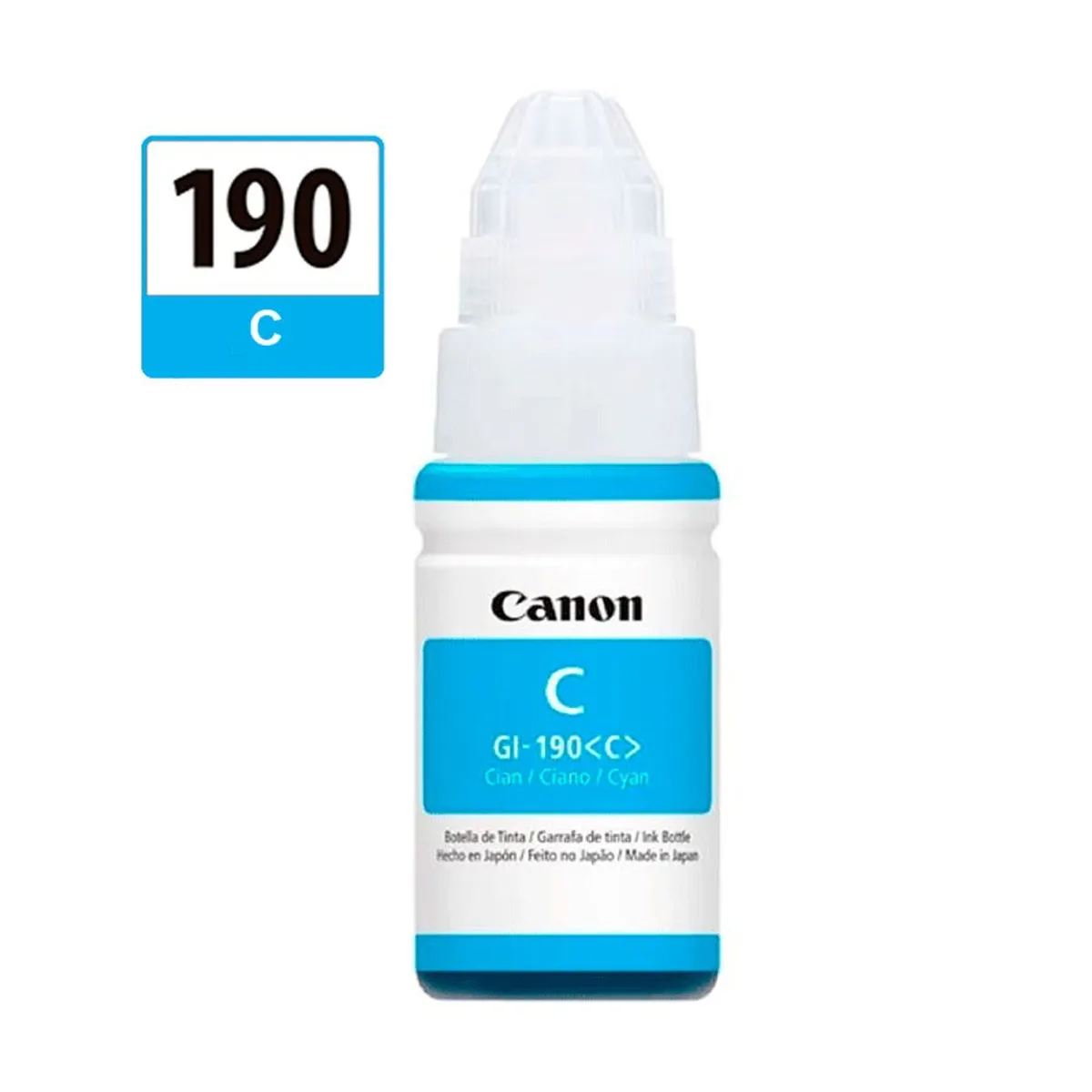 CANON - Botella De Tinta Canon GI - 190 C Cian