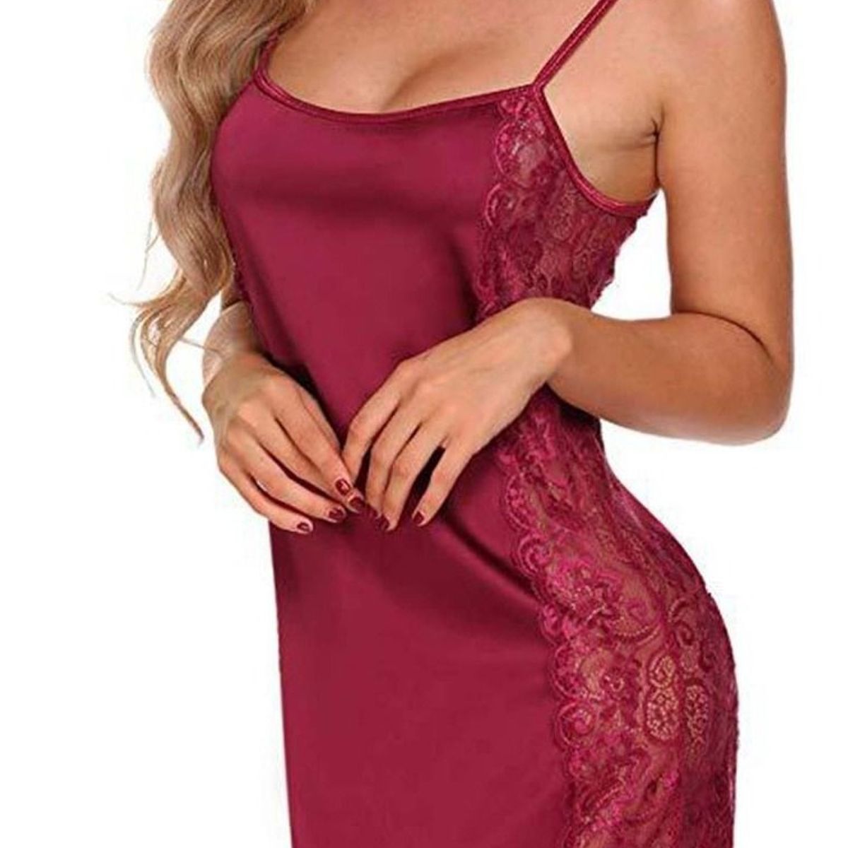 GENERICO - Ropa de dormir Lina - Rojo Vino