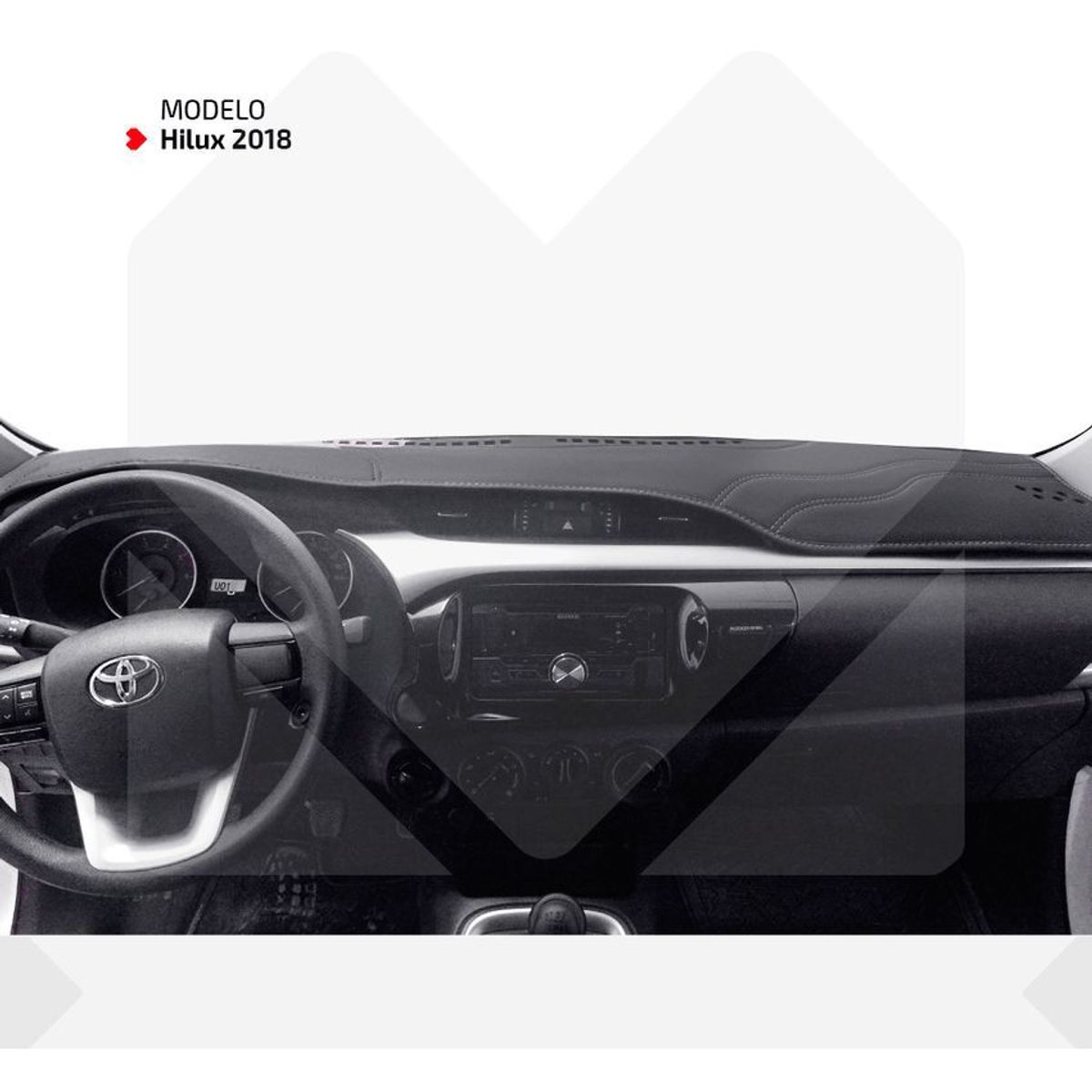 TAPIZ PERU - Tapete protector de tablero exclusivo toyota hilux 2016 al 2020