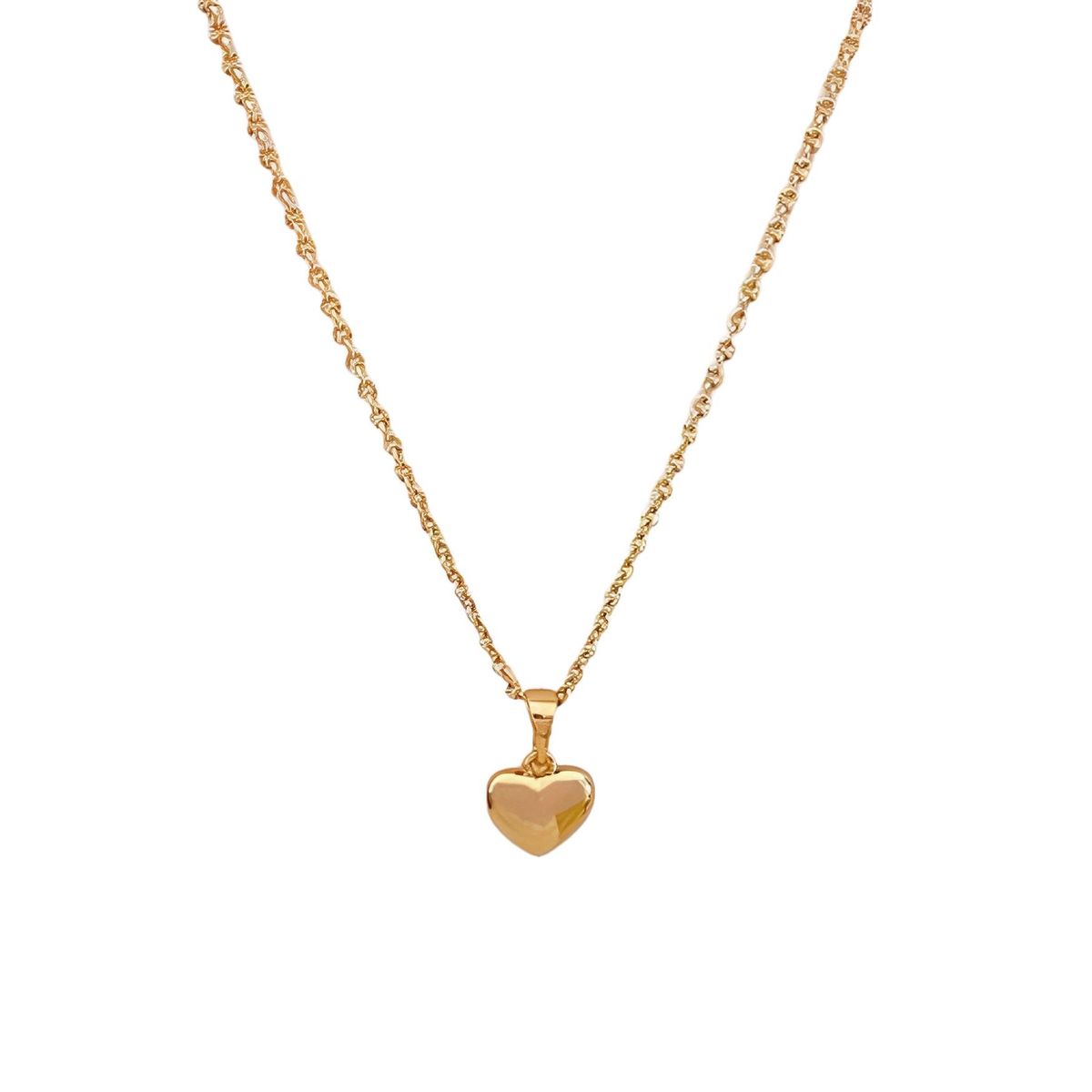 GENERICO - Collar Corazón Oro Rosa