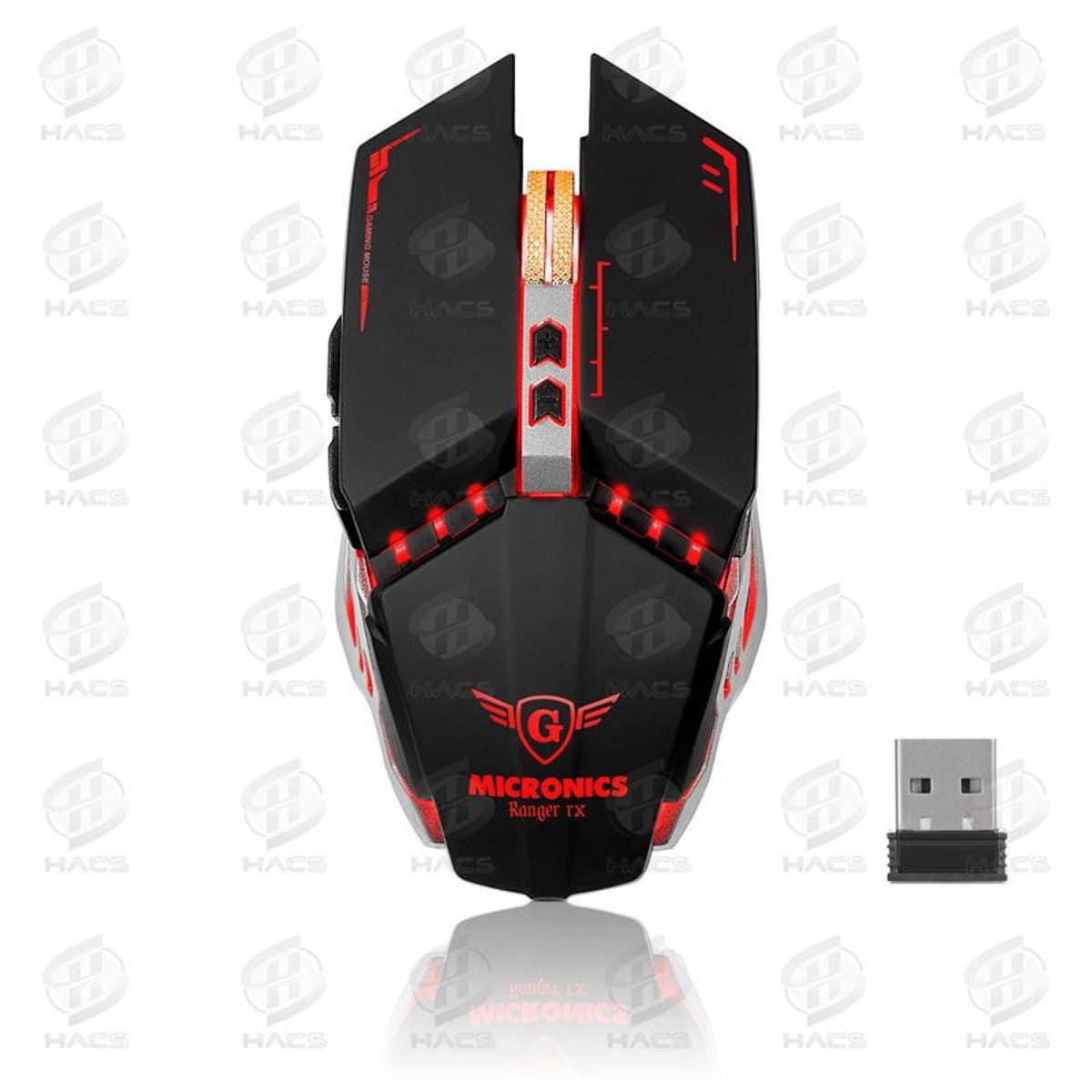 MICRONICS - Mouse Gamer 7 Botones Micronics Ranger Inalambrico