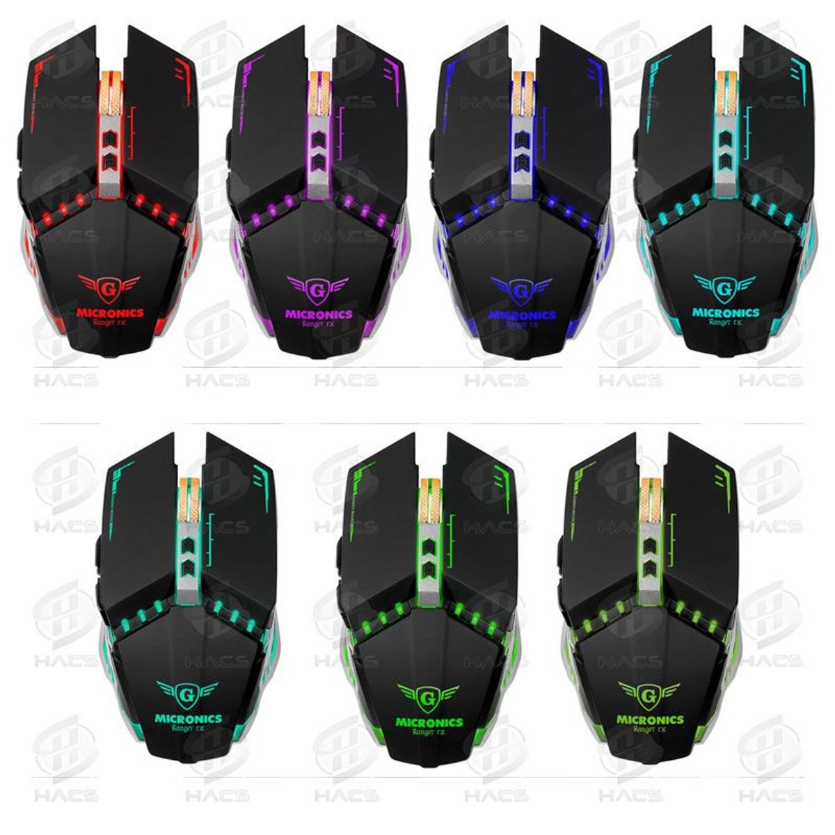 MICRONICS - Mouse Gamer 7 Botones Micronics Ranger Inalambrico