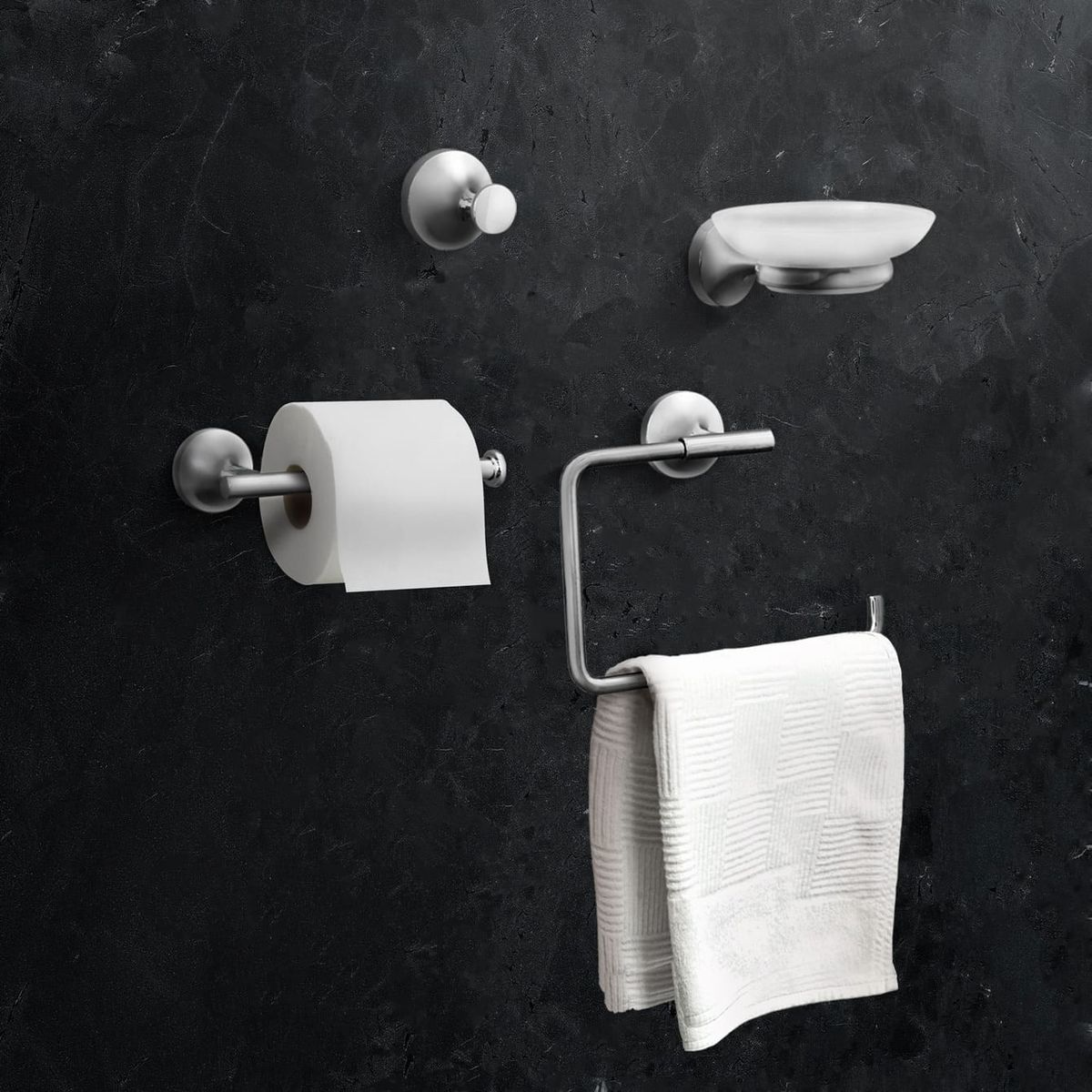 VAINSA - Set baño romantik (4 piezas) cromado Vainsa