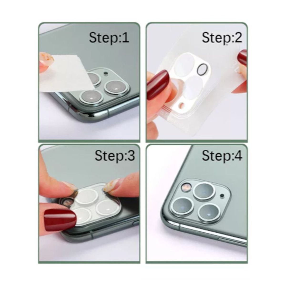 GENERICO - Protector de Cámara Compatible con iPhone 13 de Vidrio Templado