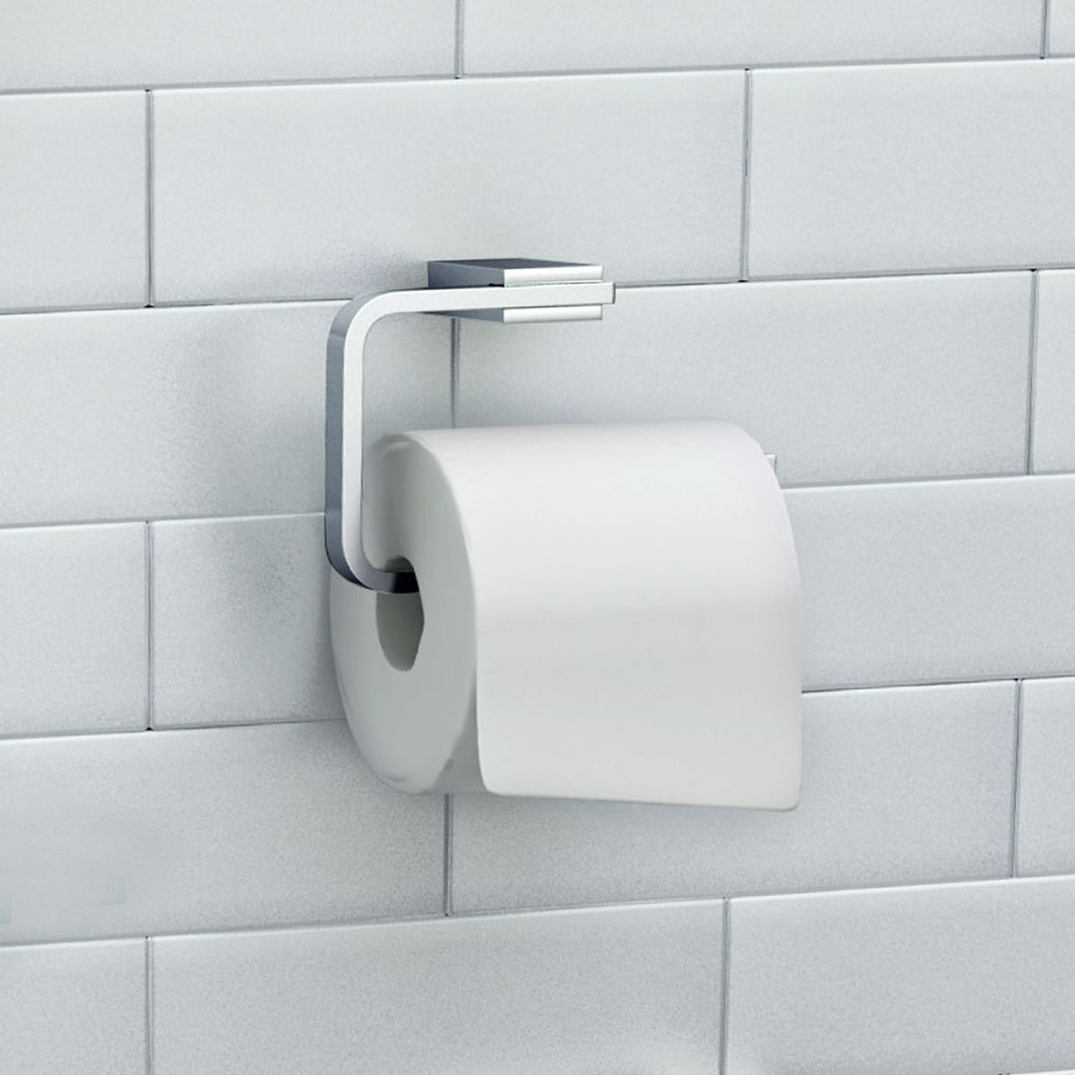 ITALGRIF - Porta papel de sobreponer buzios cromado Italgrif