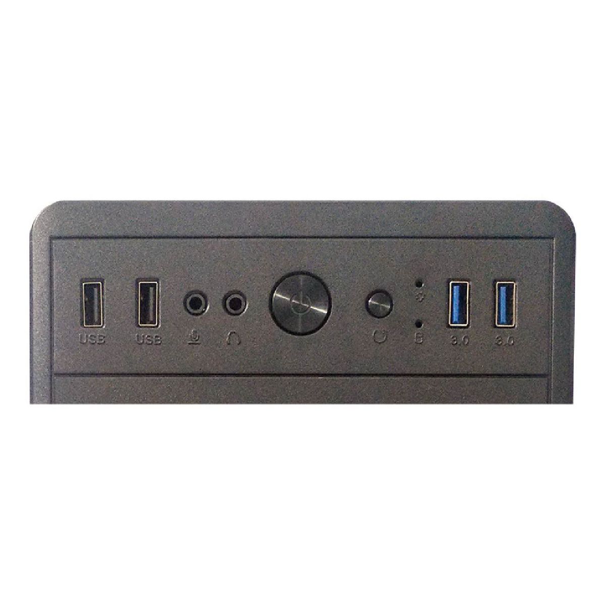 TEROS - Case Teros Te-1074N, Mid Tower, Atx, 250w, Usb 3.0 / 2.0, audio, negro